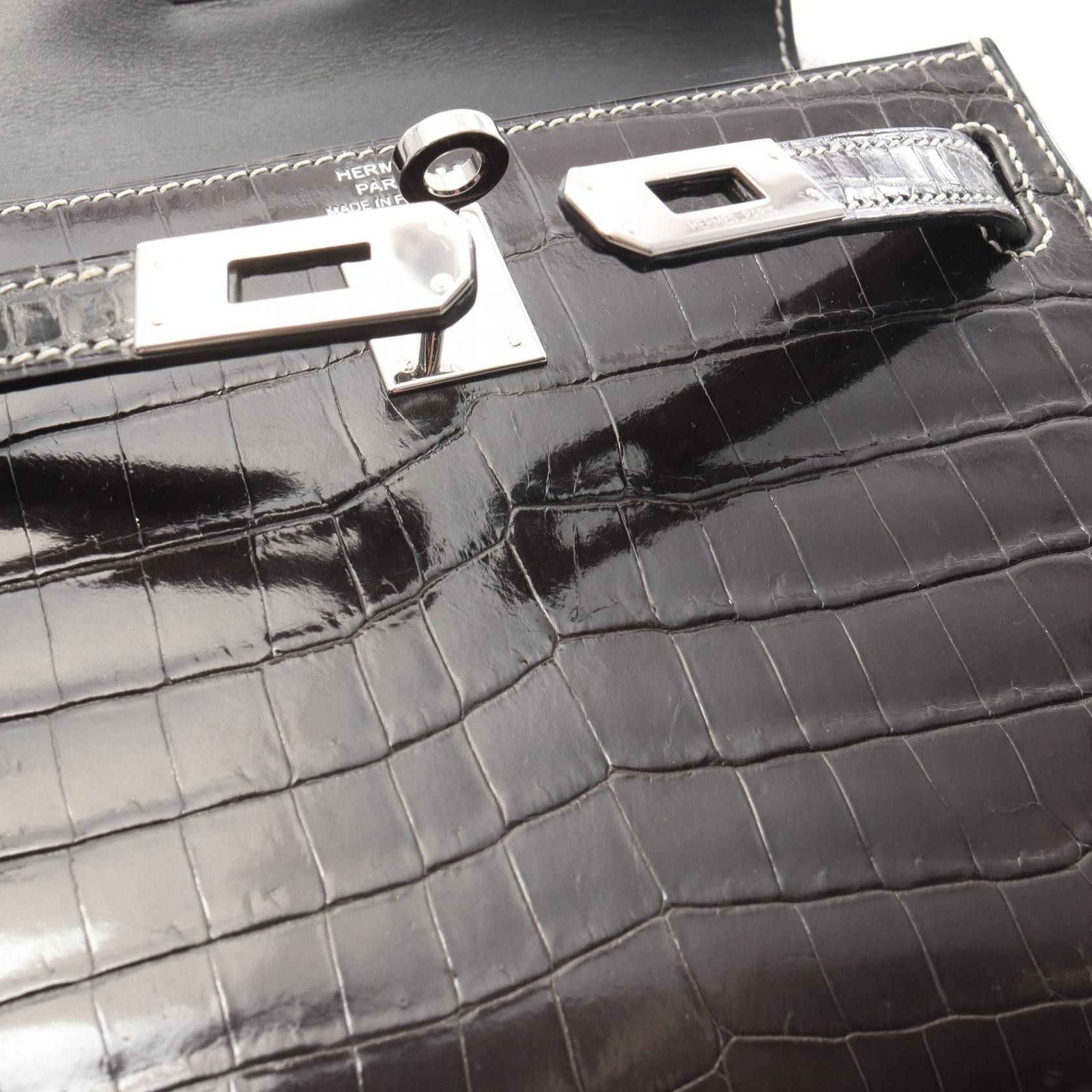 Hermes Hermes Hermes MiniKelly20 Niloticus Handbag Leather Handbag L DUTY FREE for USA Size ONE SIZE - 7 Thumbnail