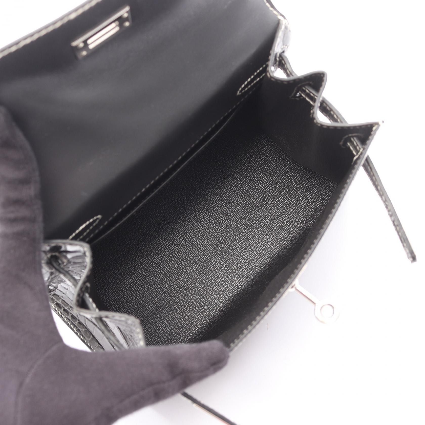 Hermes Hermes Hermes MiniKelly20 Niloticus Handbag Leather Handbag L DUTY FREE for USA Size ONE SIZE - 3 Thumbnail