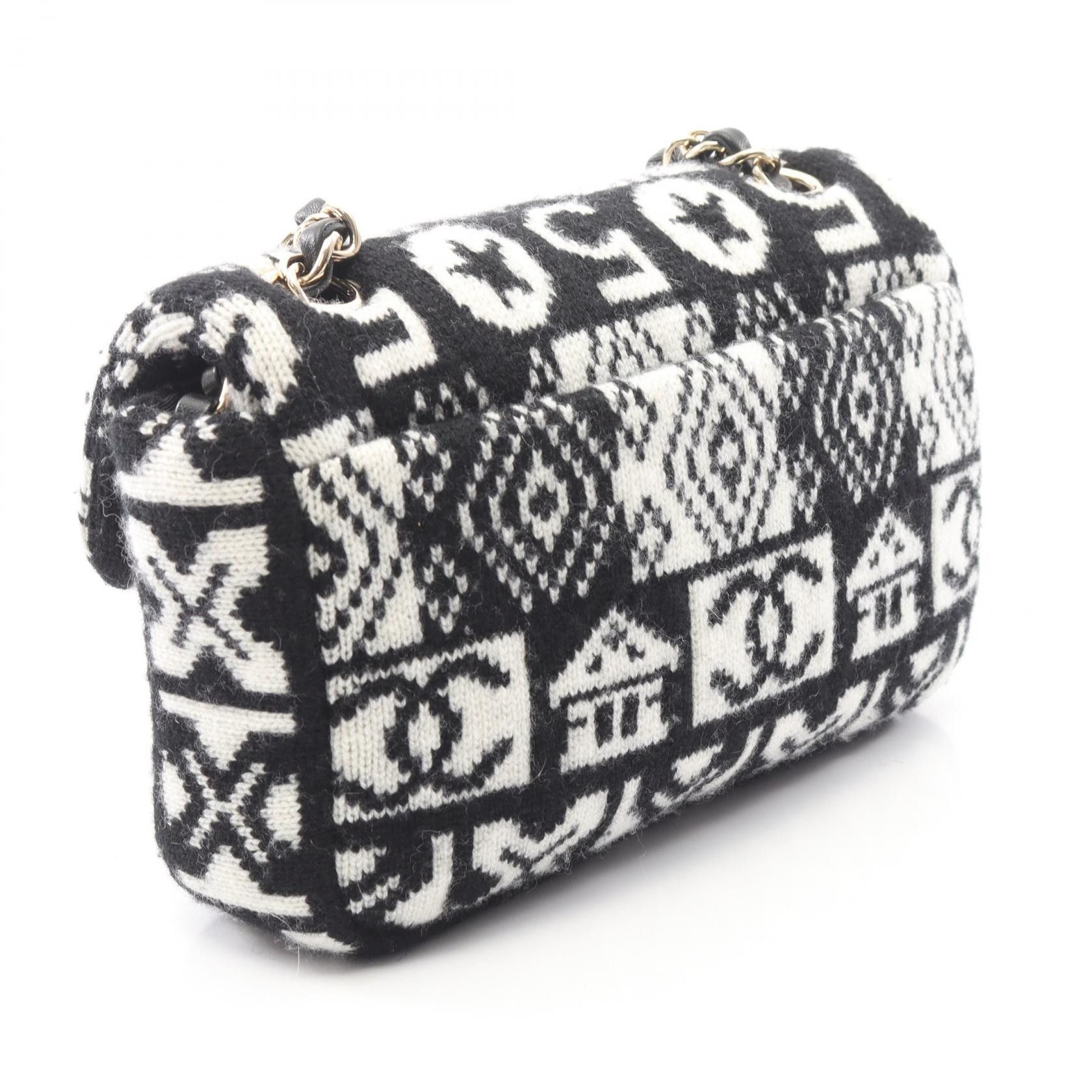 Chanel Chanel Chanel Coco Neige Wool Shoulder Bag Textile Shoulder Bag DUTY FREE for USA Size ONE SIZE - 2 Thumbnail