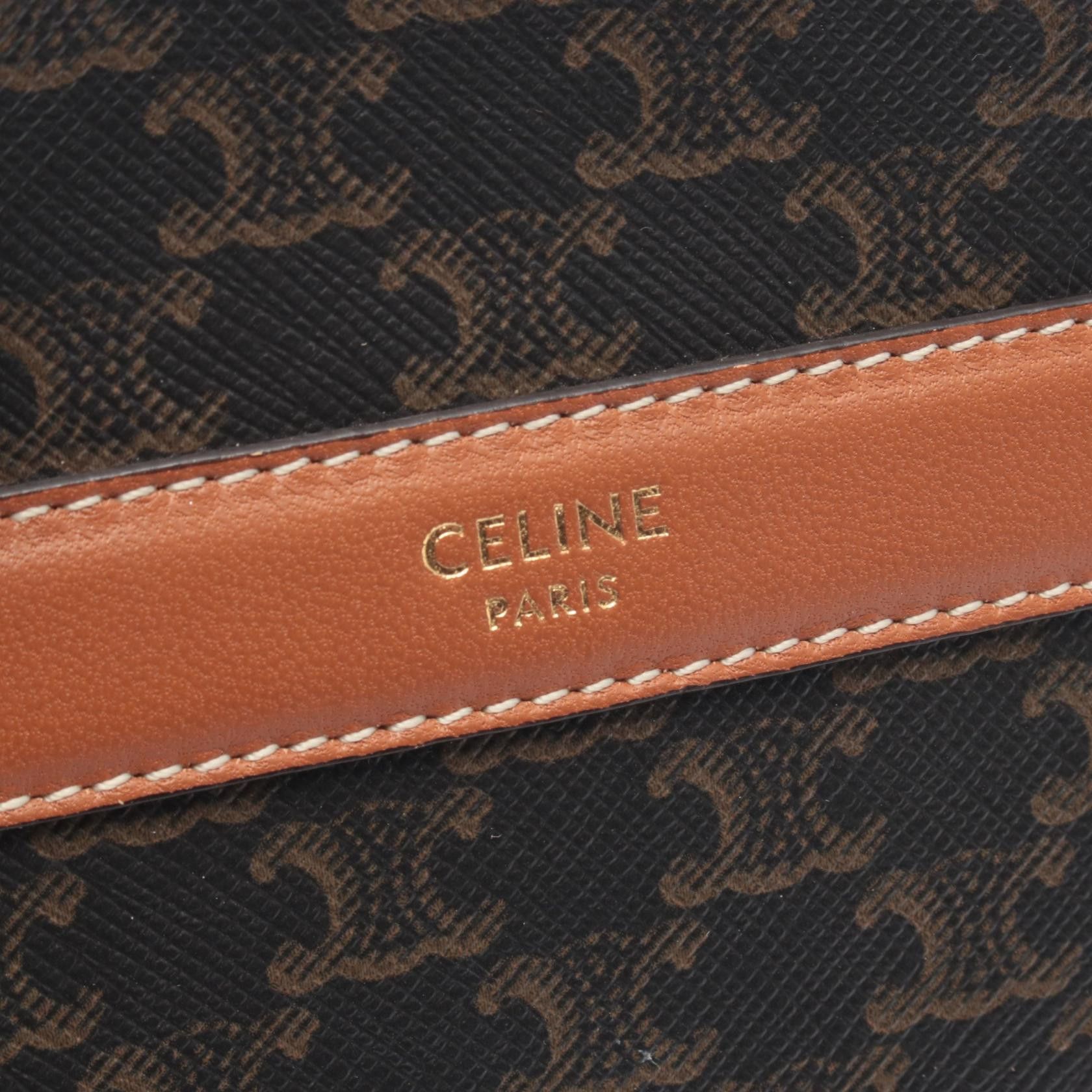 Celine Celine Celine Round Purse Triomphe Coated Canvas Shoulder Bag Plastic / Synthetic Shoulder Bag 10G342 DUTY FREE for USA Size ONE SIZE - 4 Thumbnail
