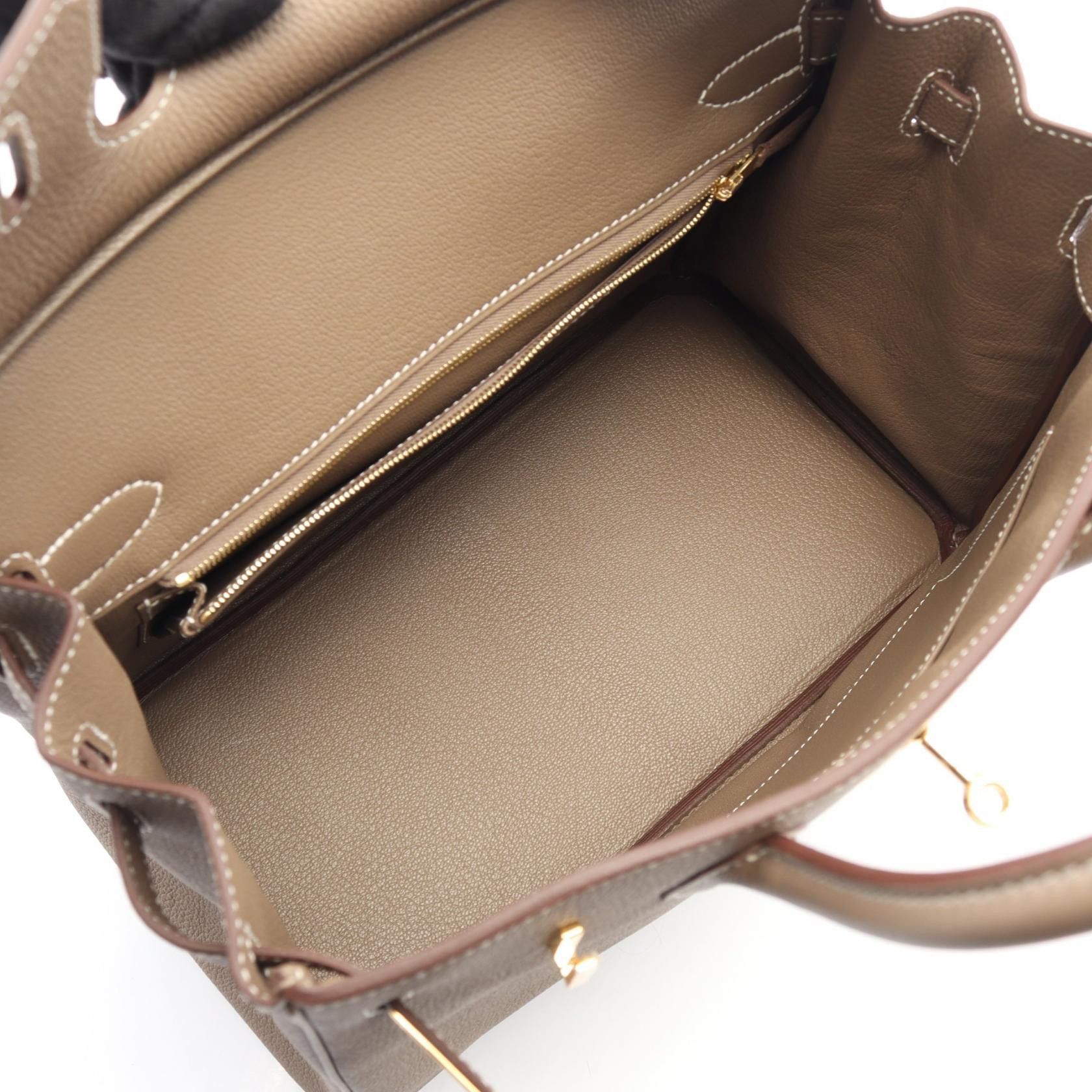 Hermes Hermes Hermes Birkin30 Togo Leather Handbag Stamp K (2025) DUTY FREE for USA Size ONE SIZE - 3 Thumbnail