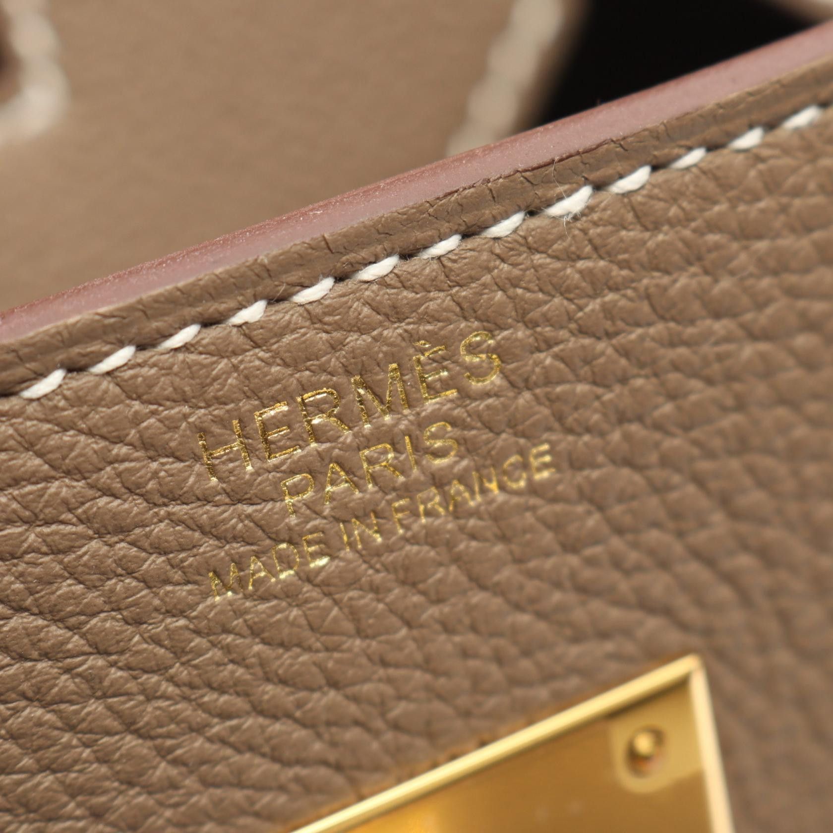 Hermes Hermes Hermes Birkin30 Togo Leather Handbag Stamp K (2025) DUTY FREE for USA Size ONE SIZE - 4 Thumbnail