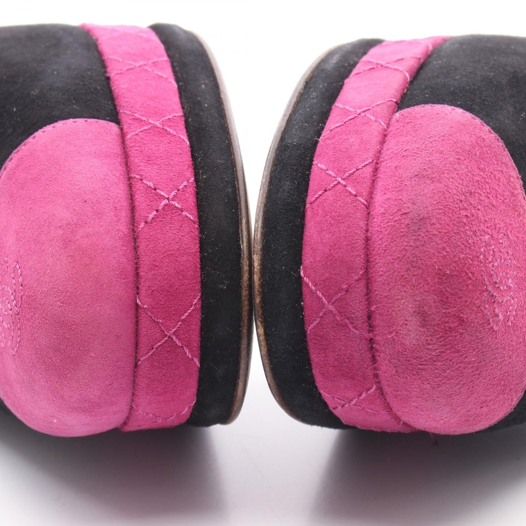 Chanel Chanel Chanel Coco Mark Suede Pumps Leather Shoes G28461 DUTY FREE for USA Size ONE SIZE - 8 Thumbnail