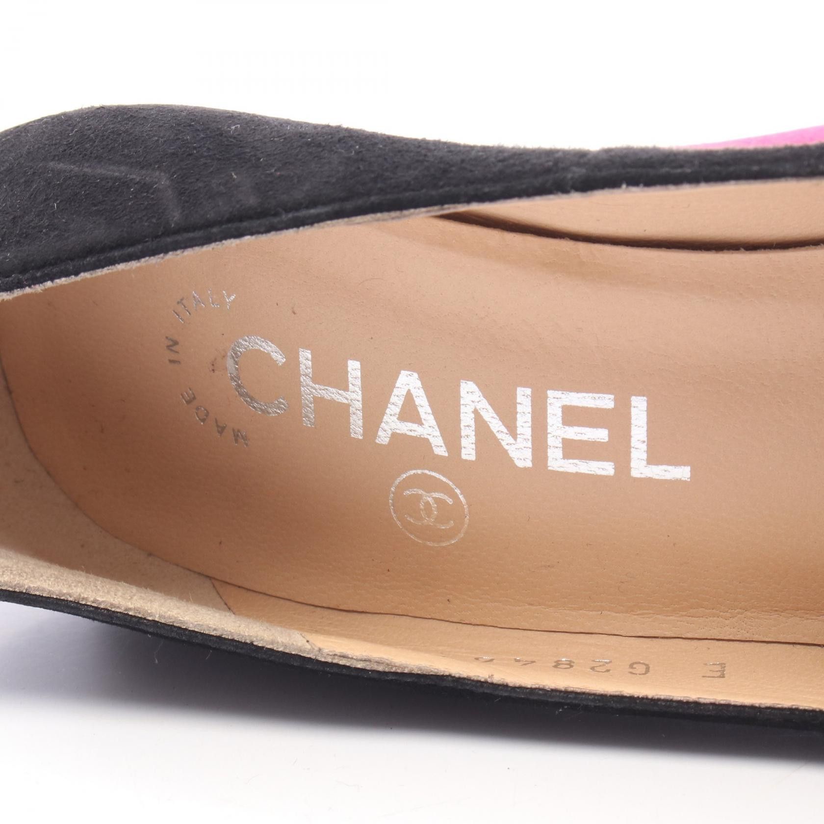 Chanel Chanel Chanel Coco Mark Suede Pumps Leather Shoes G28461 DUTY FREE for USA Size ONE SIZE - 5 Thumbnail