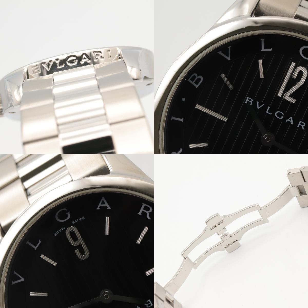 Bvlgari Bvlgari Bvlgari Solo Tempo Stainless Steel Watch Metal Quartz ST37S DUTY FREE for USA Size ONE SIZE - 9 Thumbnail