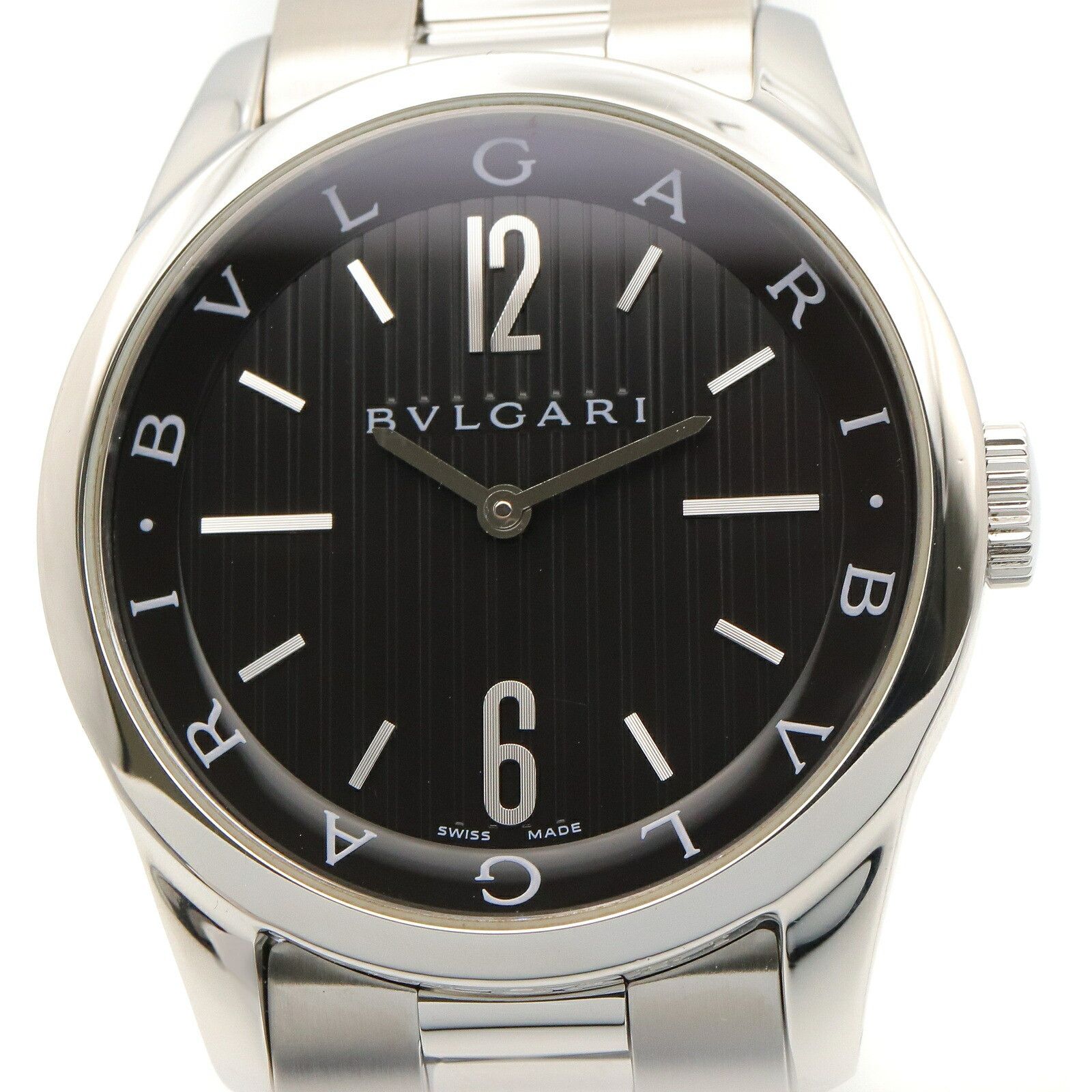 Bvlgari Bvlgari Bvlgari Solo Tempo Stainless Steel Watch Metal Quartz ST37S DUTY FREE for USA Size ONE SIZE - 3 Thumbnail