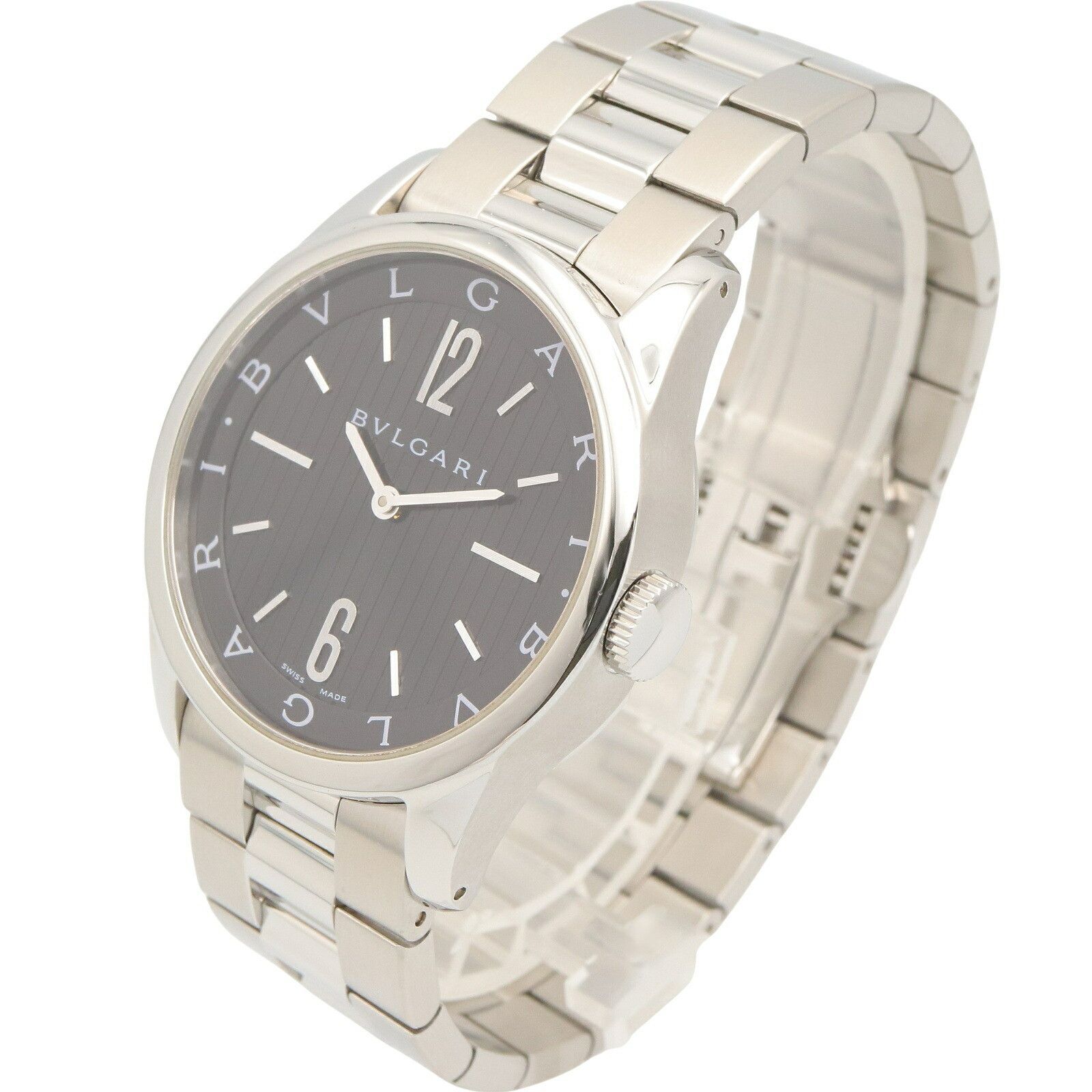 Bvlgari Bvlgari Bvlgari Solo Tempo Stainless Steel Watch Metal Quartz ST37S DUTY FREE for USA Size ONE SIZE - 2 Thumbnail