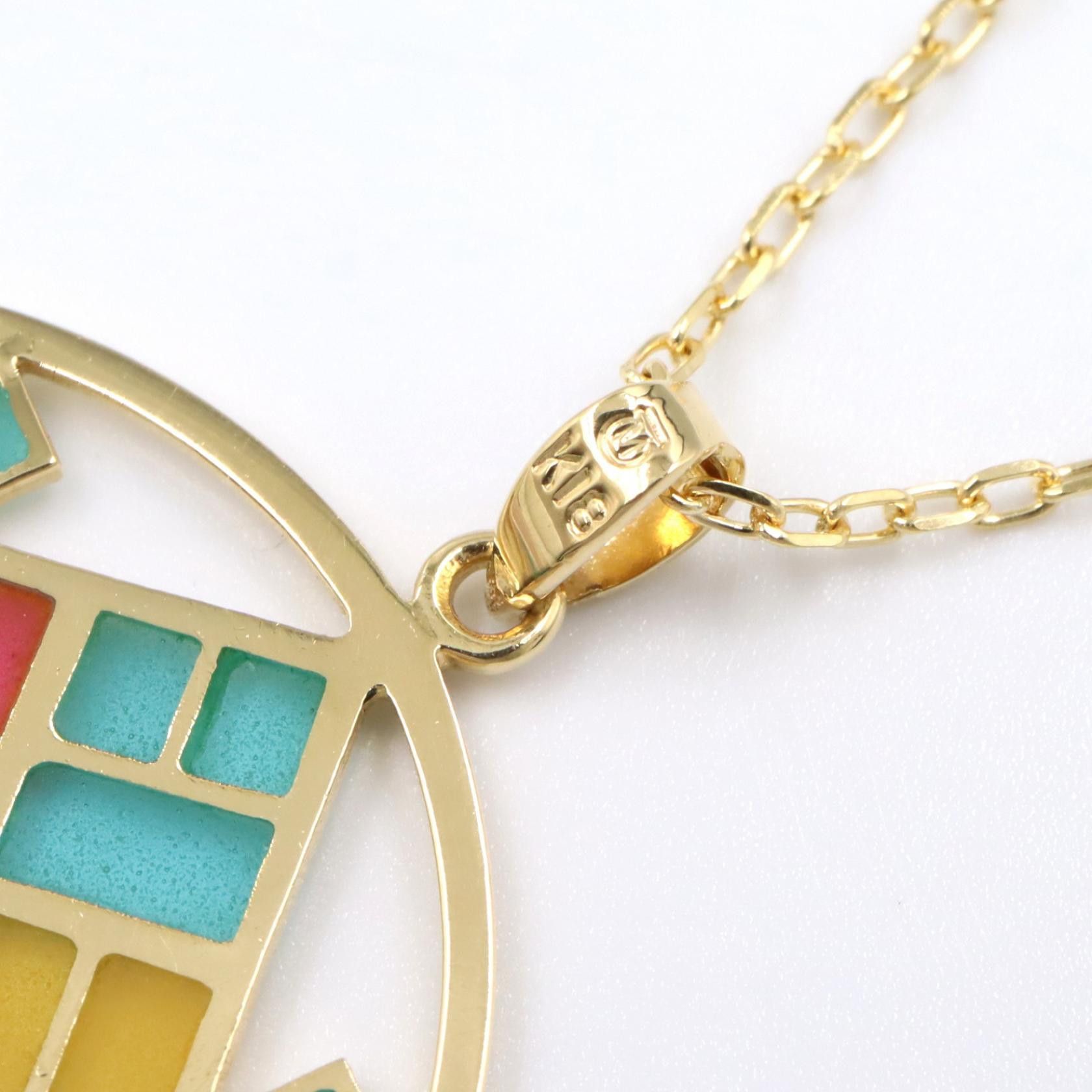 Mikimoto Mikimoto Mikimoto Enamel Au750 Necklace Precious Metal Necklace DUTY FREE for USA Size ONE SIZE - 3 Thumbnail