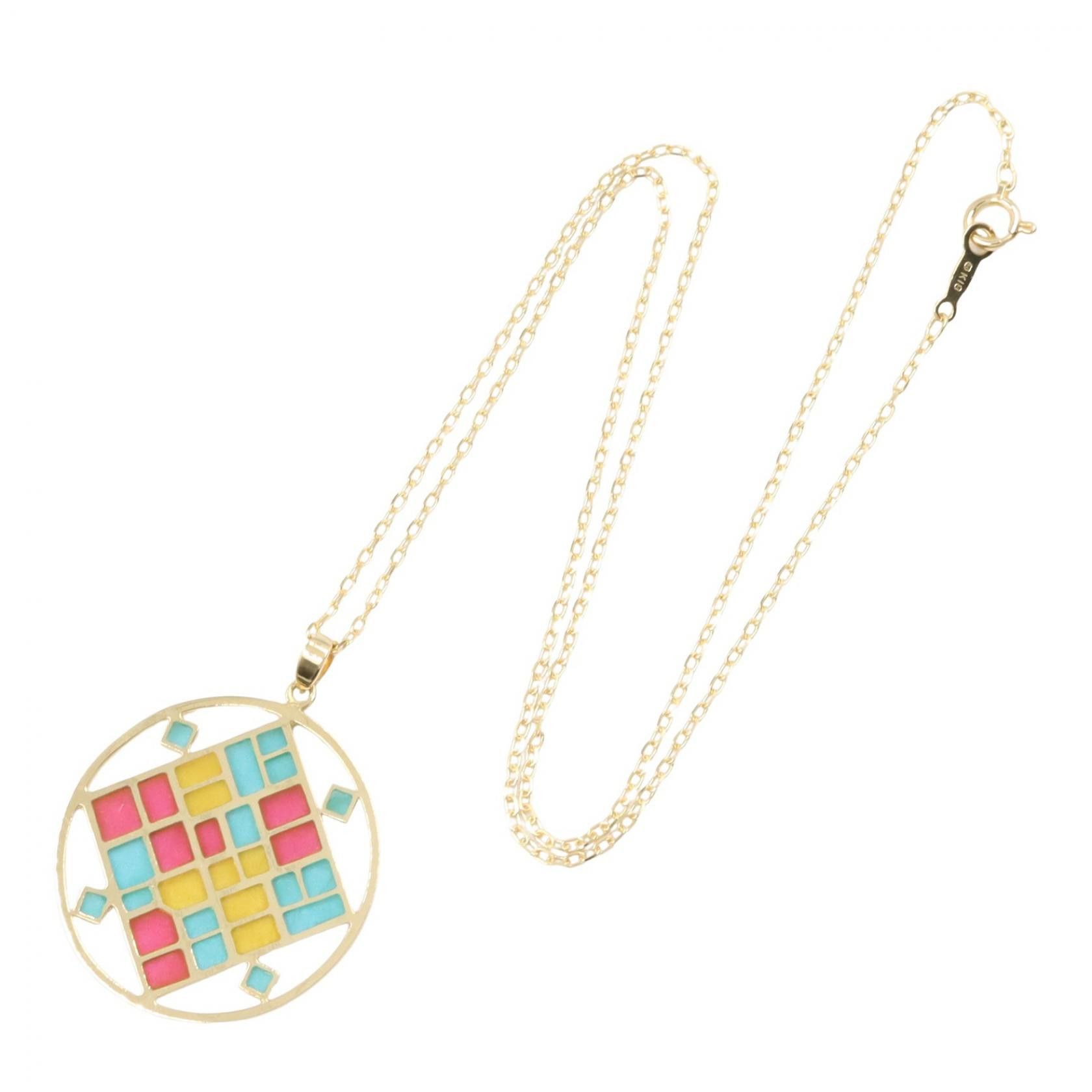 Mikimoto Mikimoto Mikimoto Enamel Au750 Necklace Precious Metal Necklace DUTY FREE for USA Size ONE SIZE - 2 Thumbnail