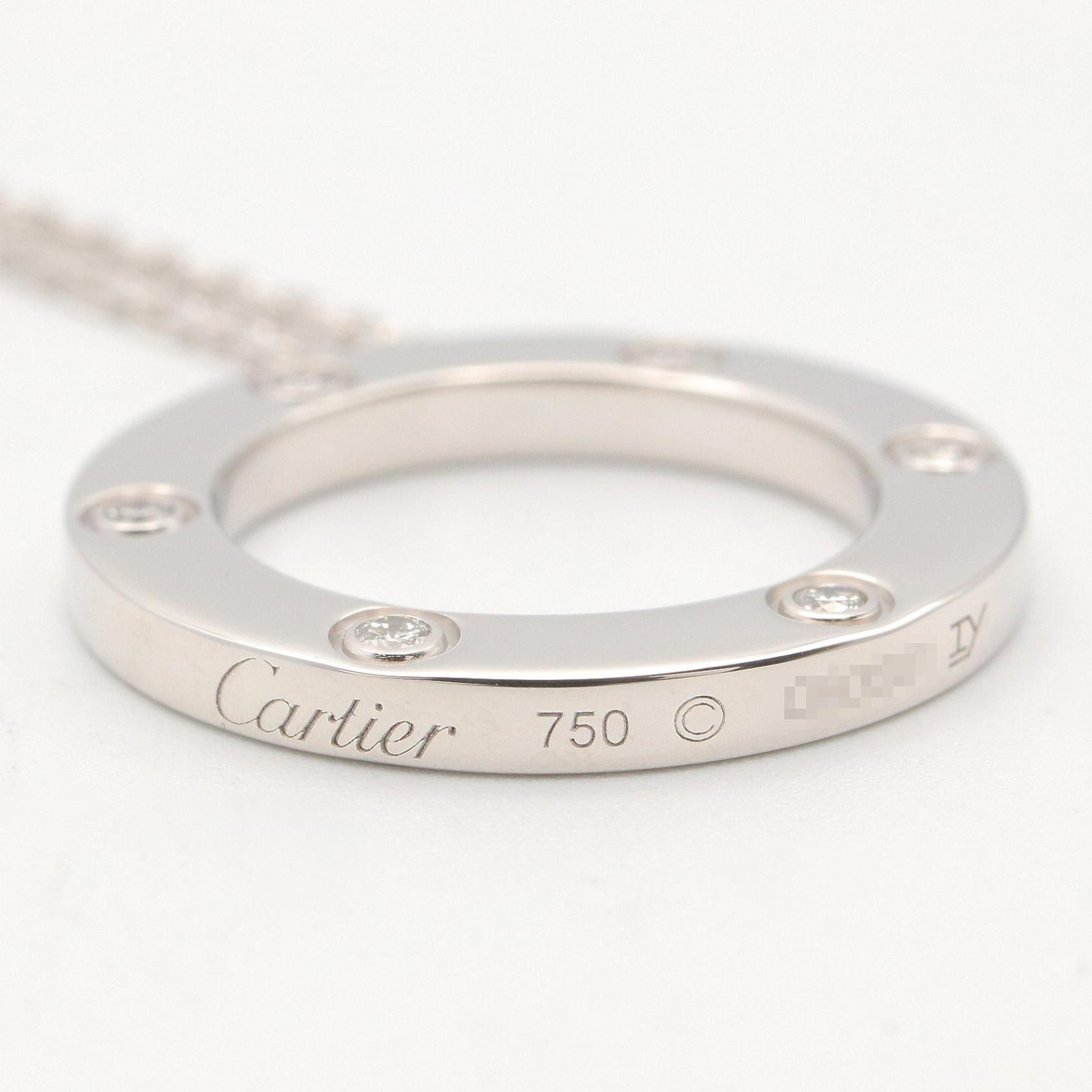 Cartier Cartier Cartier Love Circle Au750 Diamond Necklace Precious Metal Necklace DUTY FREE for USA Size ONE SIZE - 3 Thumbnail