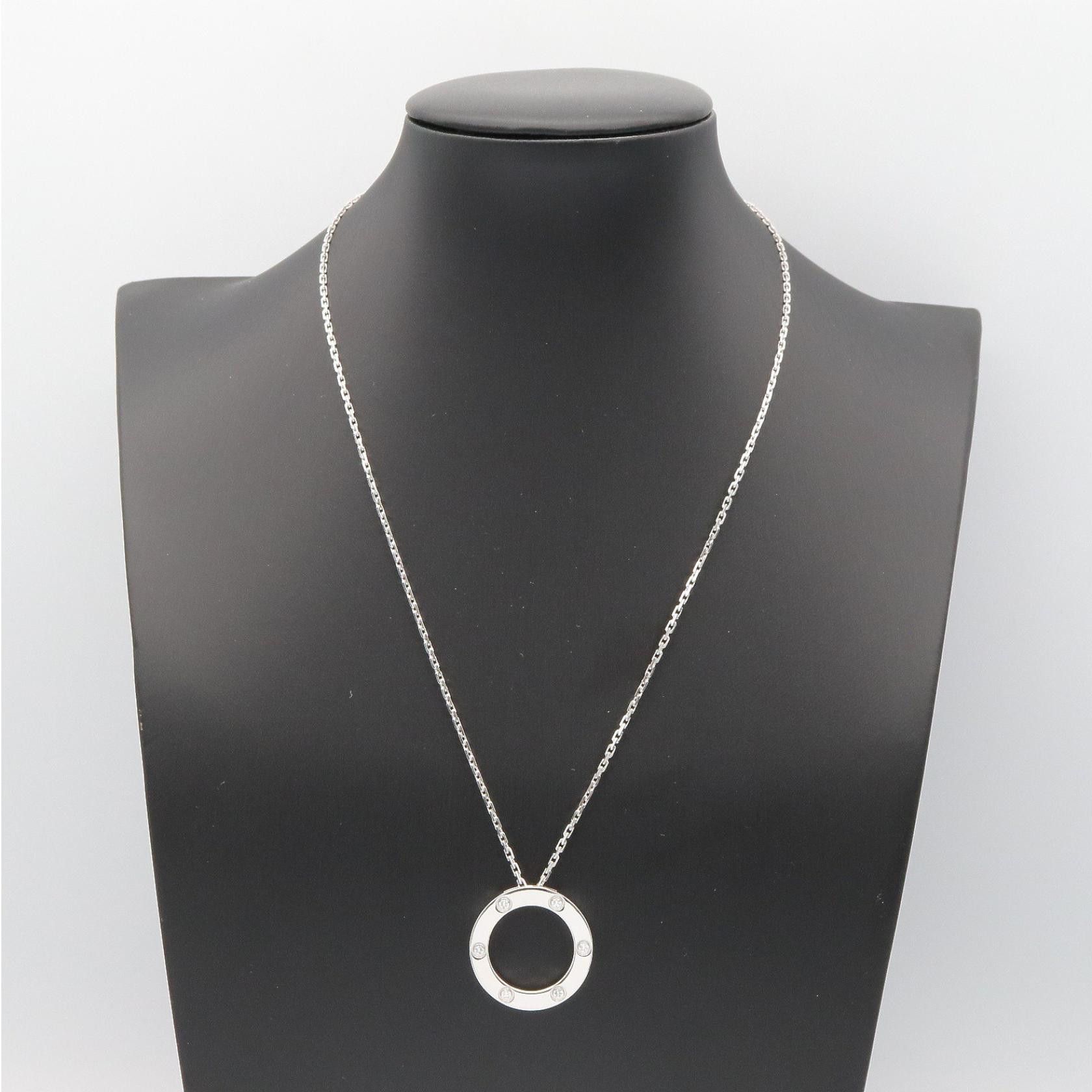 Cartier Cartier Cartier Love Circle Au750 Diamond Necklace Precious Metal Necklace DUTY FREE for USA Size ONE SIZE - 6 Thumbnail