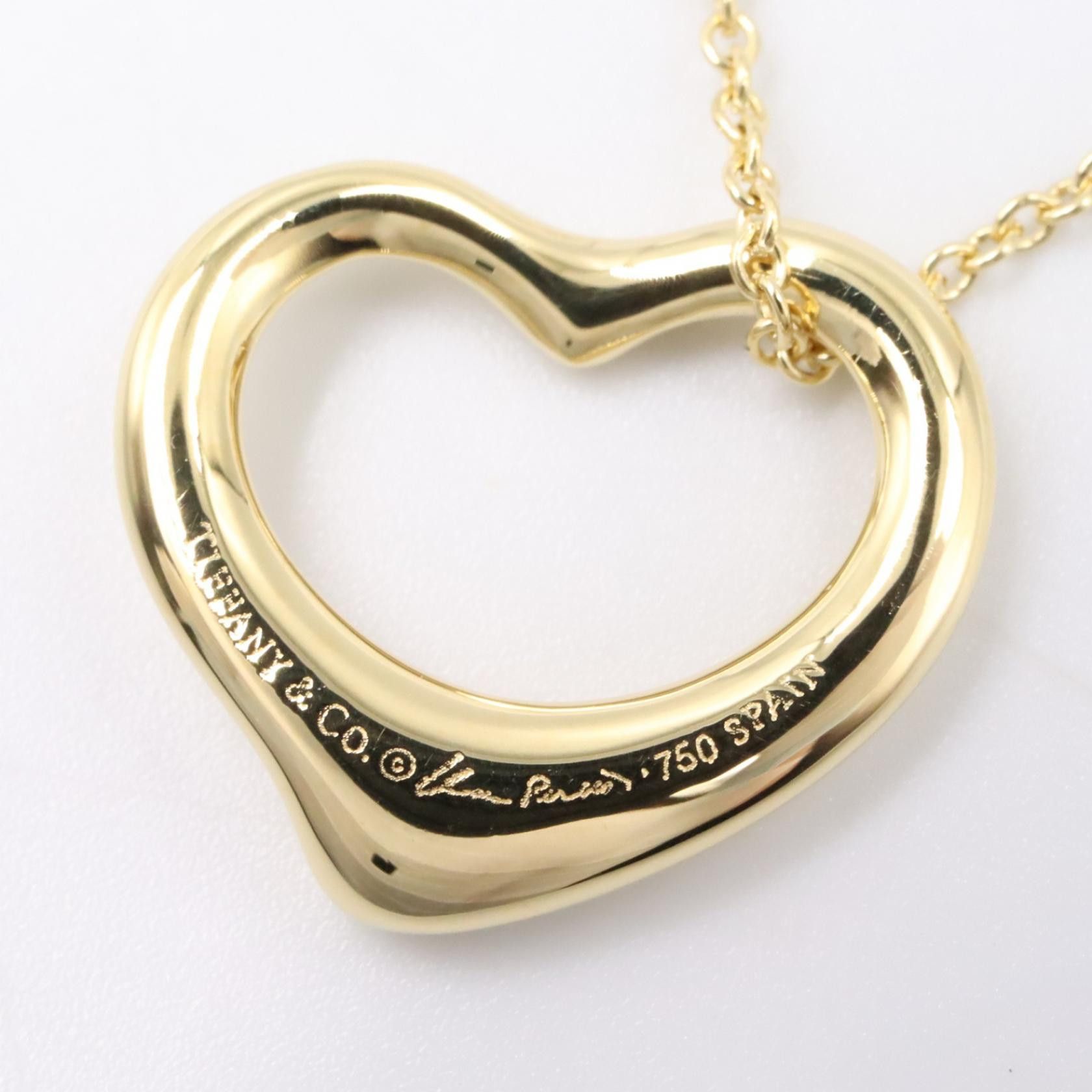 Tiffany & Co. Tiffany & Co. Tiffany & Co. Open Heart Au750 Necklace Precious Metal Necklace DUTY FREE for USA Size ONE SIZE - 3 Thumbnail