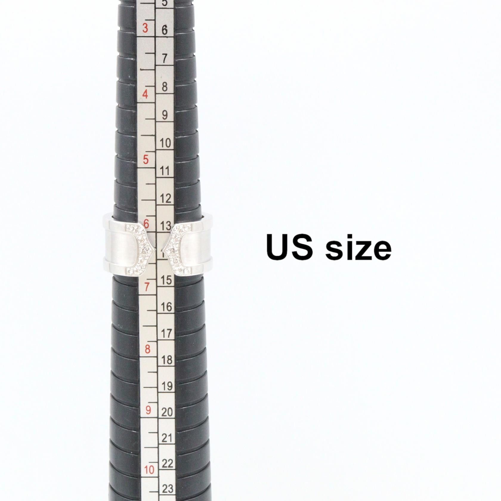 Cartier Cartier Cartier C2 Au750 Diamond Ring Size 12 Precious Metal Ring DUTY FREE for USA Size ONE SIZE - 6 Thumbnail