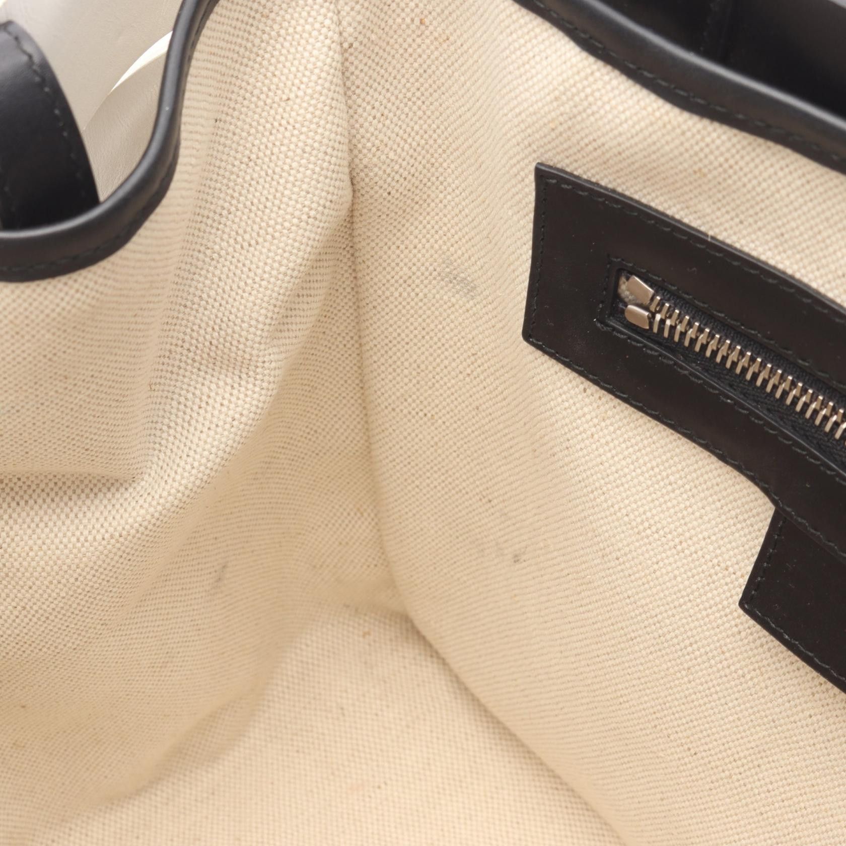 Balenciaga Balenciaga Balenciaga Marin Leather Canvas Tote Bag Leather Tote Bag 380691 DUTY FREE for USA Size ONE SIZE - 5 Thumbnail