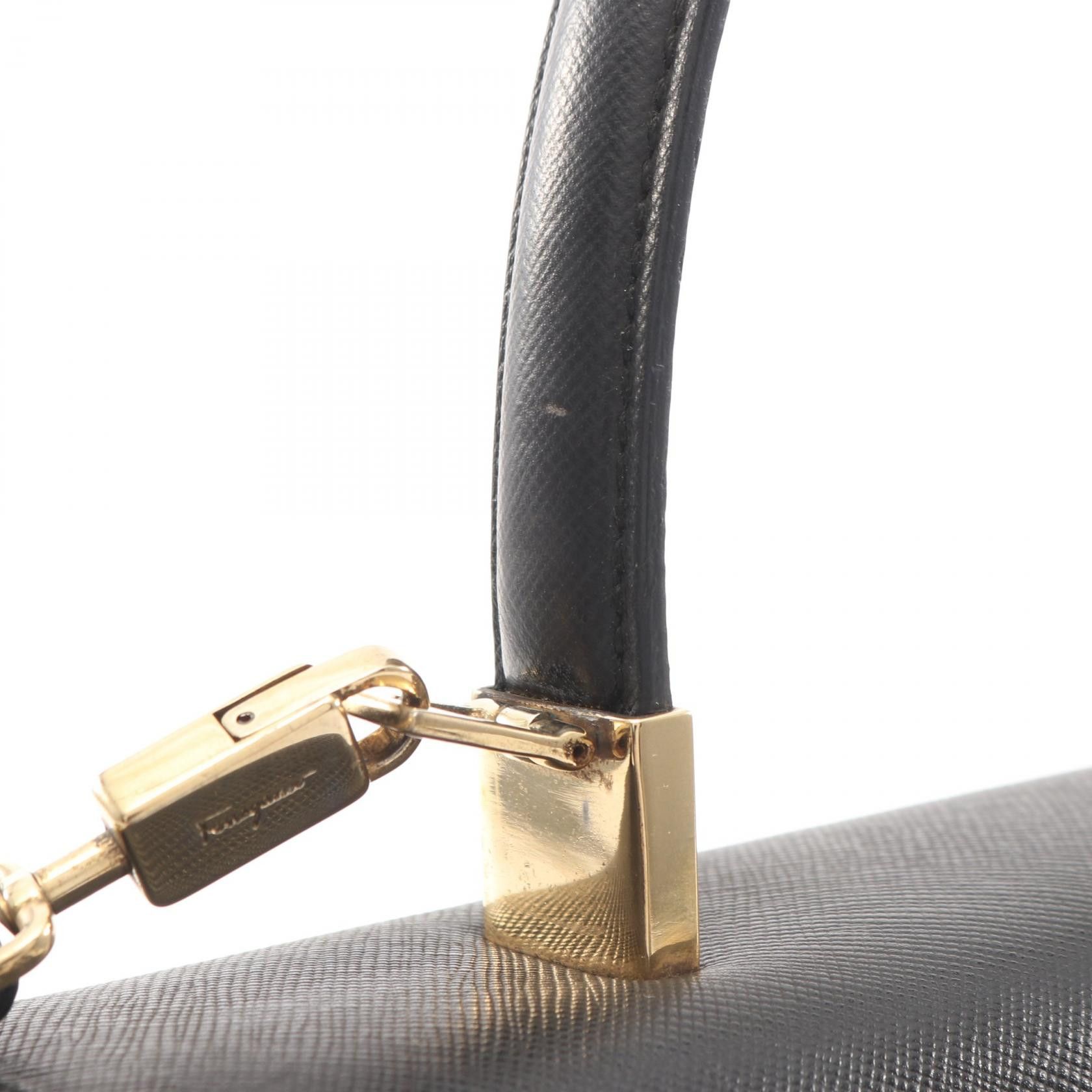 Salvatore Ferragamo Salvatore Ferragamo Salvatore Ferragamo Gancini leather 2way handbag Leather Handbag 210290 DUTY FREE for USA Size ONE SIZE - 7 Thumbnail