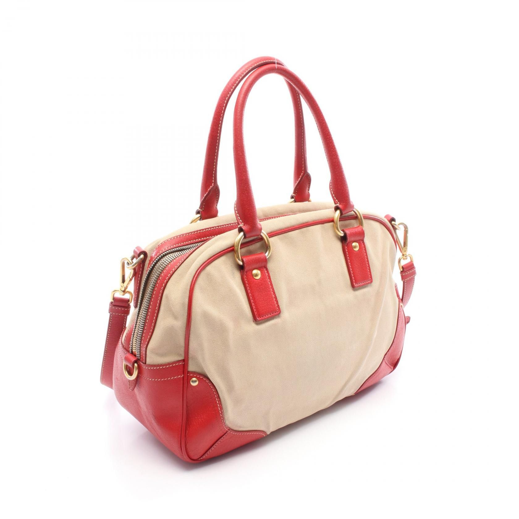 Prada Prada PRADA 2way Canvas Leather Handbag Textile Handbag BL0713 DUTY FREE for USA Size ONE SIZE - 2 Thumbnail