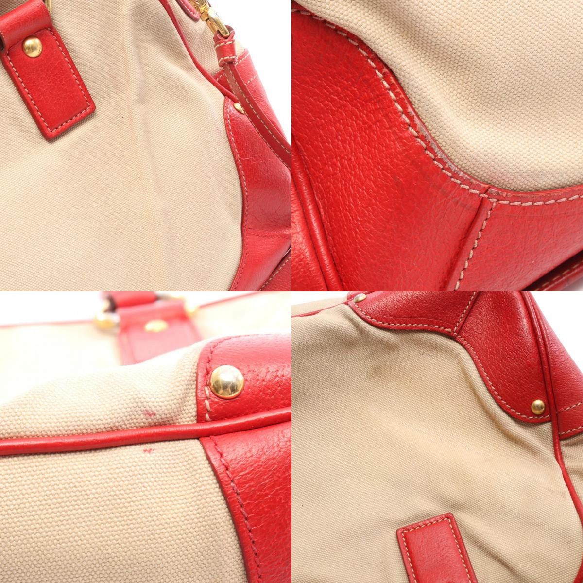 Prada Prada PRADA 2way Canvas Leather Handbag Textile Handbag BL0713 DUTY FREE for USA Size ONE SIZE - 10 Thumbnail