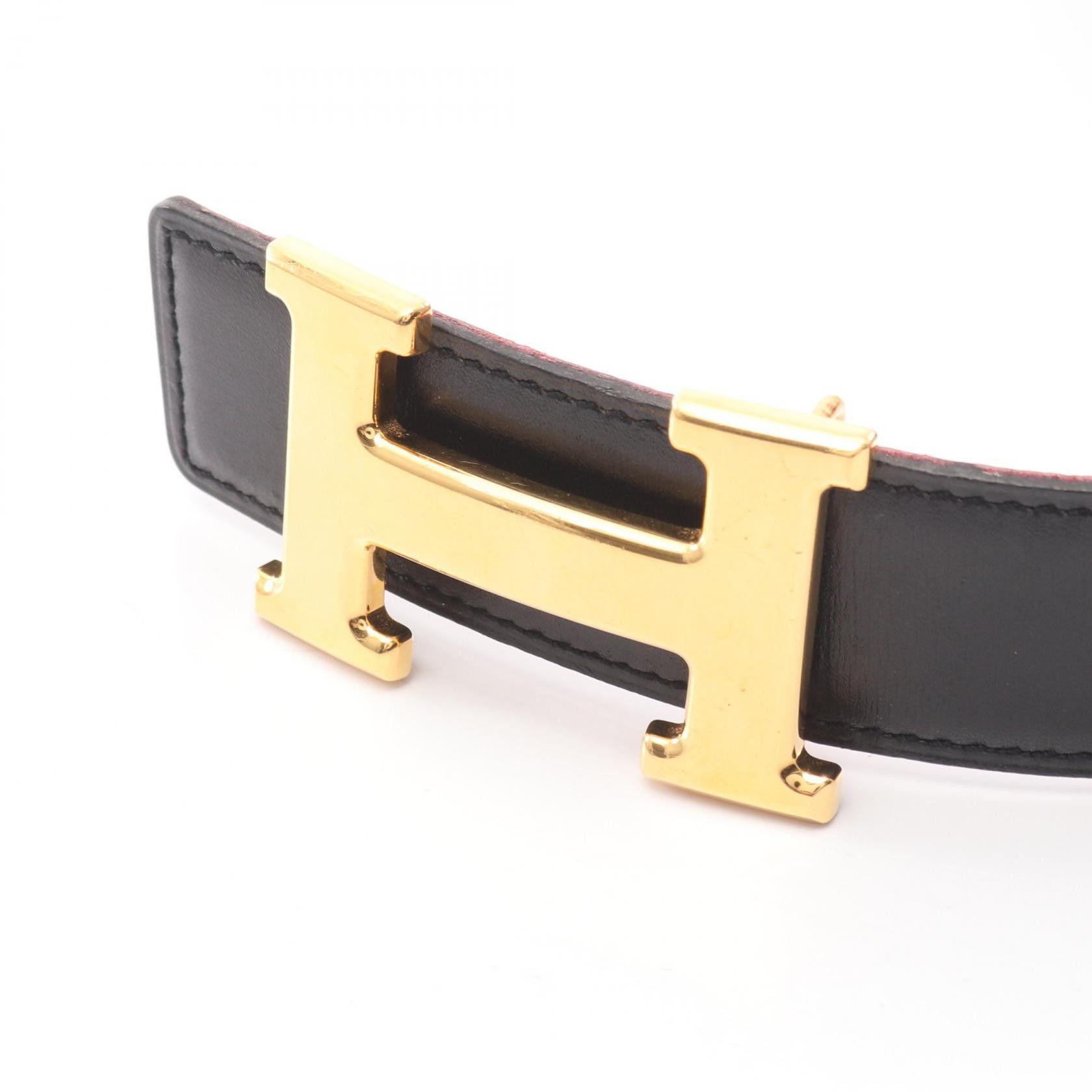 Hermes Hermes Hermes Constance H Reversible Leather Belt Leather Belt Stamp B (1998) DUTY FREE for USA Size ONE SIZE - 2 Thumbnail