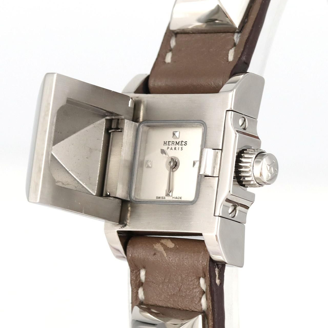 Hermes Hermes Hermes Medor Double Tour Stainless Steel Quartz Metal Quartz ME2.110 DUTY FREE for USA Size ONE SIZE - 7 Thumbnail