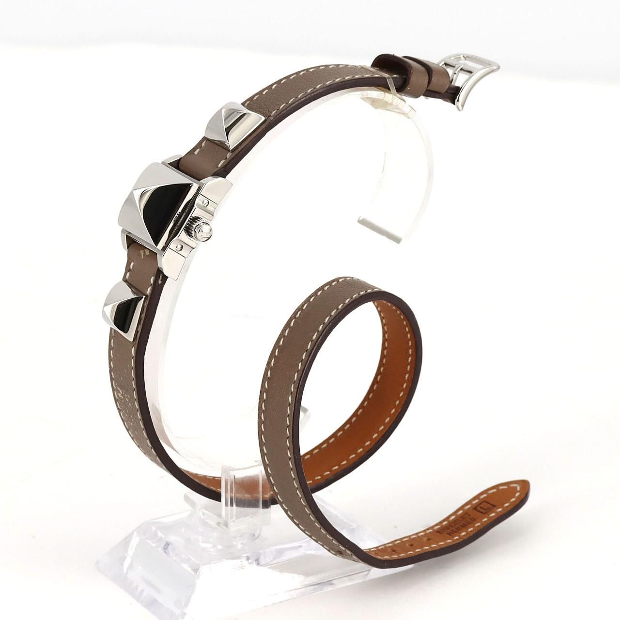Hermes Hermes Hermes Medor Double Tour Stainless Steel Quartz Metal Quartz ME2.110 DUTY FREE for USA Size ONE SIZE - 2 Thumbnail