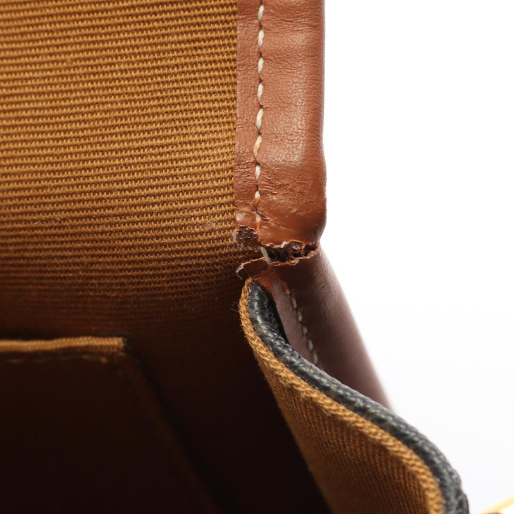 Celine Celine CELINE Folco Medium Bag Triomphe Coated Canvas Shoulder Bag Leather Shoulder Bag DUTY FREE for USA Size ONE SIZE - 6 Thumbnail
