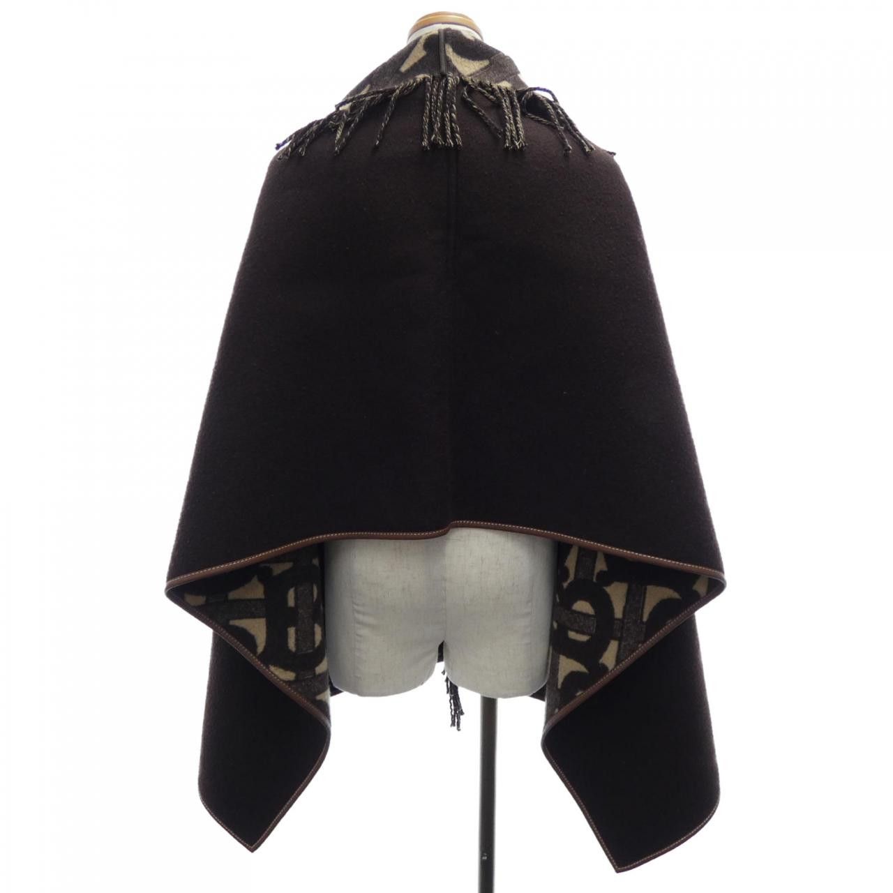 Burberry Burberry Burberry Cashmere Blend Cape Textile Outerwear 80217901 DUTY FREE for USA Size ONE SIZE - 2 Thumbnail