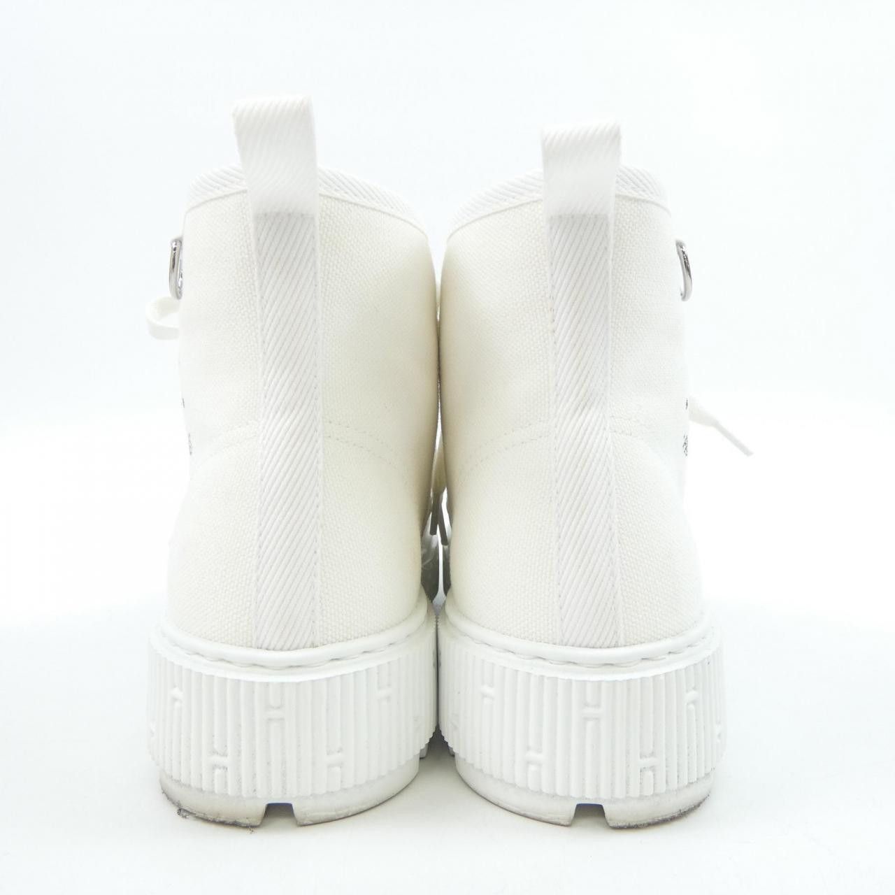 Hermes Hermes Hermes Itineraire Cotton Canvas Calf Boots Leather Shoes DUTY FREE for USA Size ONE SIZE - 5 Thumbnail