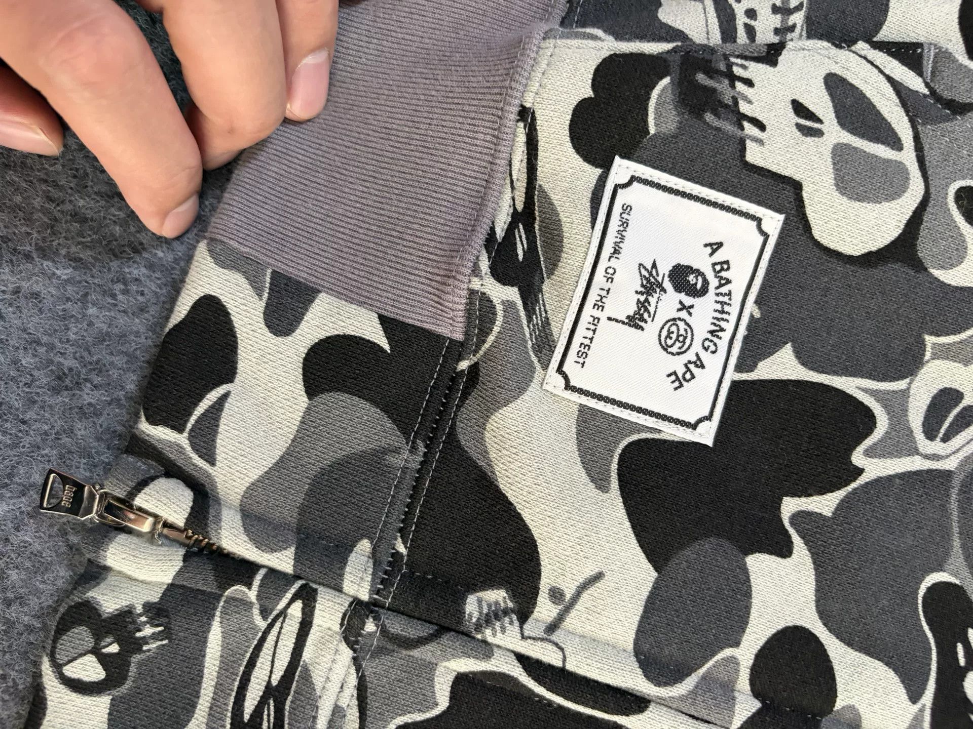 Bape × Stussy A Bathing Ape x Stussy Camo Skull Hoodie Size M Size US M / EU 48-50 / 2 - 5 Thumbnail