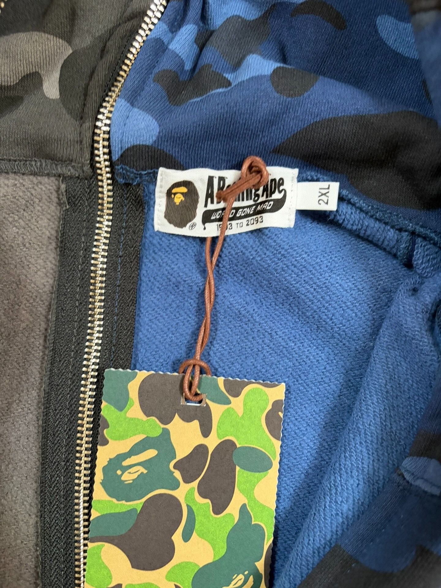 Bape BAPE Multi-Cam Shark Full Zip Hoodie Size 2XL Size US XXL / EU 58 / 5 - 5 Thumbnail
