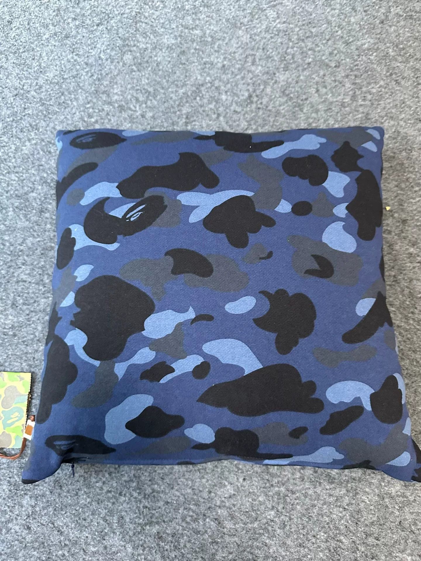 Bape A Bathing Ape Blue Camo Logo Cushion One Size Size ONE SIZE - 4 Thumbnail