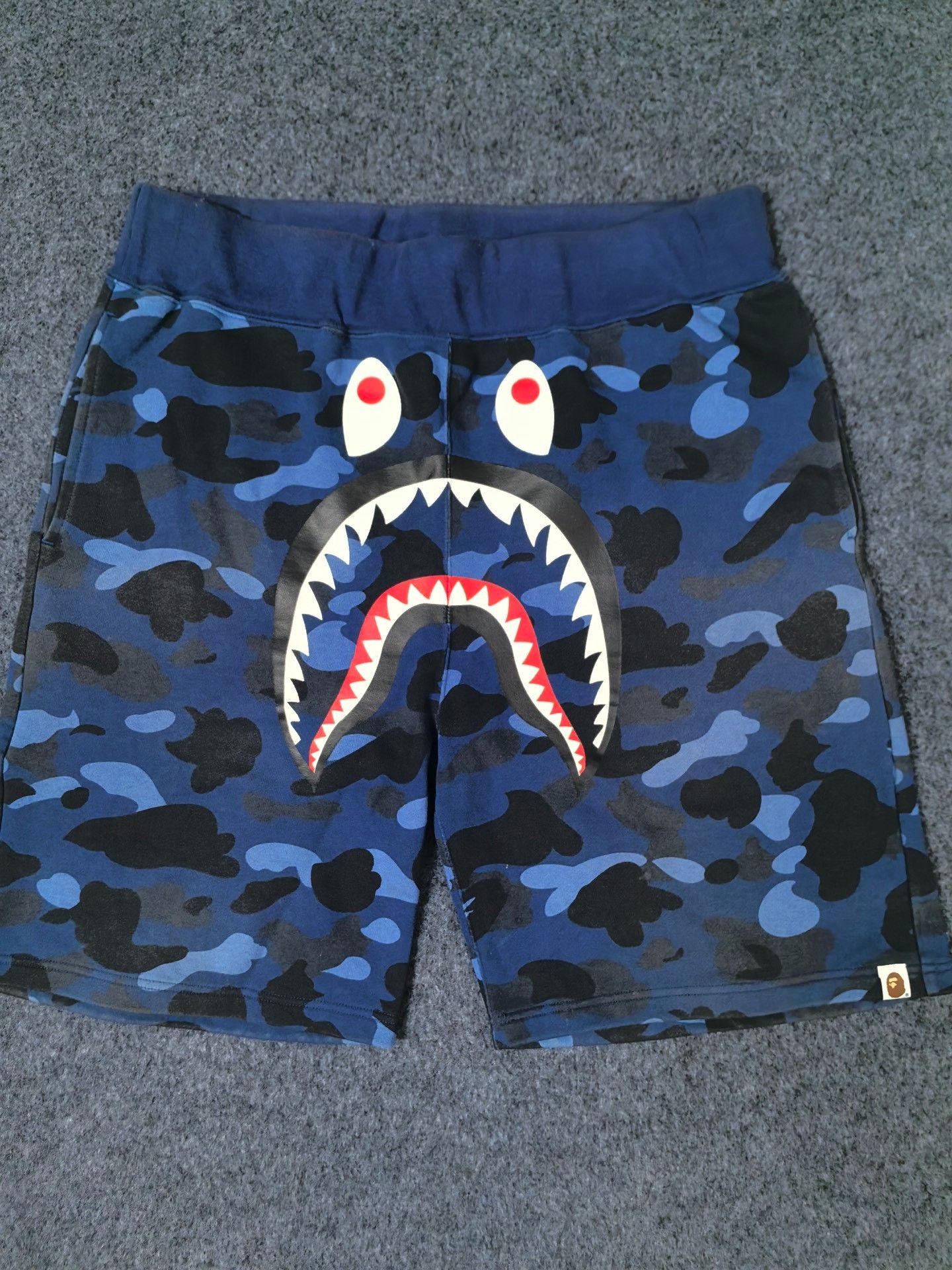 Bape Bape Blue Camo Shark Shorts Size XXL Size US 38 / EU 54 - 2 Thumbnail
