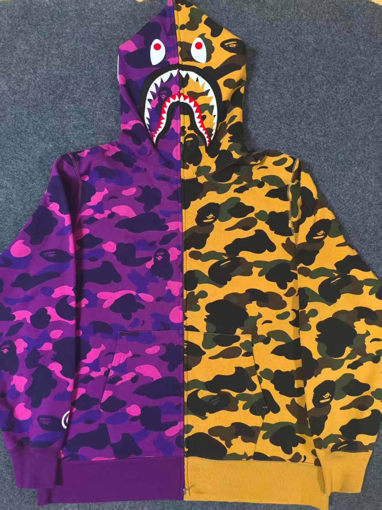 Bape BAPE Multi Camo Shark Hoodie 2XL Size US XXL / EU 58 / 5 - 2 Thumbnail