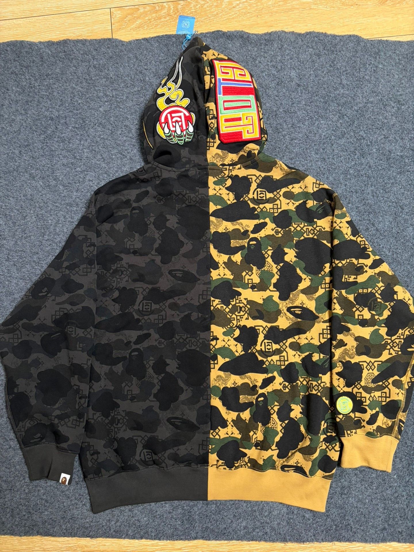 Bape BAPE x CLOT Dragon Full Zip Hoodie Size XL Size US XL / EU 56 / 4 - 3 Thumbnail