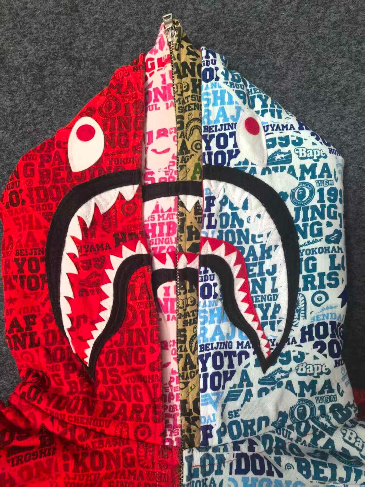 Bape BAPE 25th Anniversary Multi-Color Shark Hoodie Size XXL Size US XXL / EU 58 / 5 - 8 Thumbnail