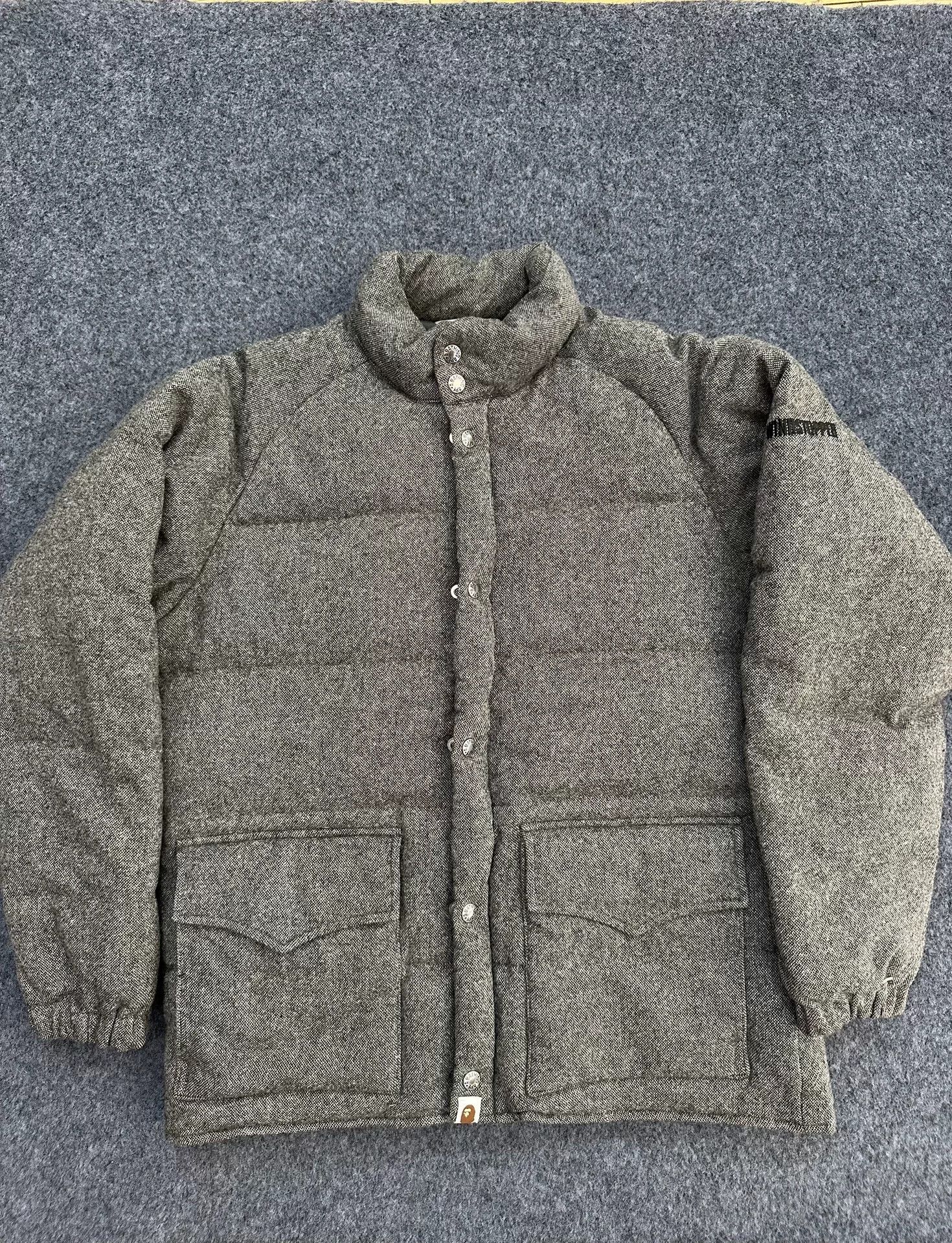 Bape A Bathing Ape Windstopper Tweed Down Jacket Size M Size US M / EU 48-50 / 2 - 2 Thumbnail