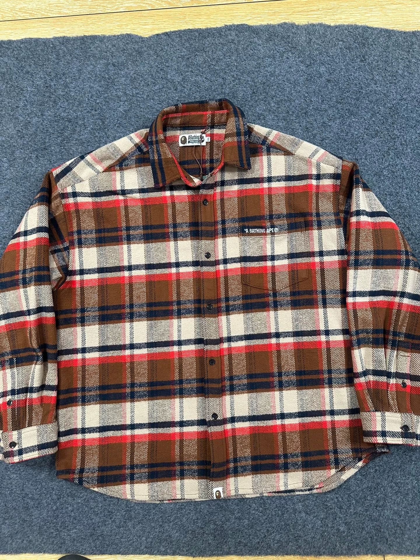 Bape A Bathing Ape Plaid Shirt 2XL Size US XXL / EU 58 / 5 - 2 Thumbnail