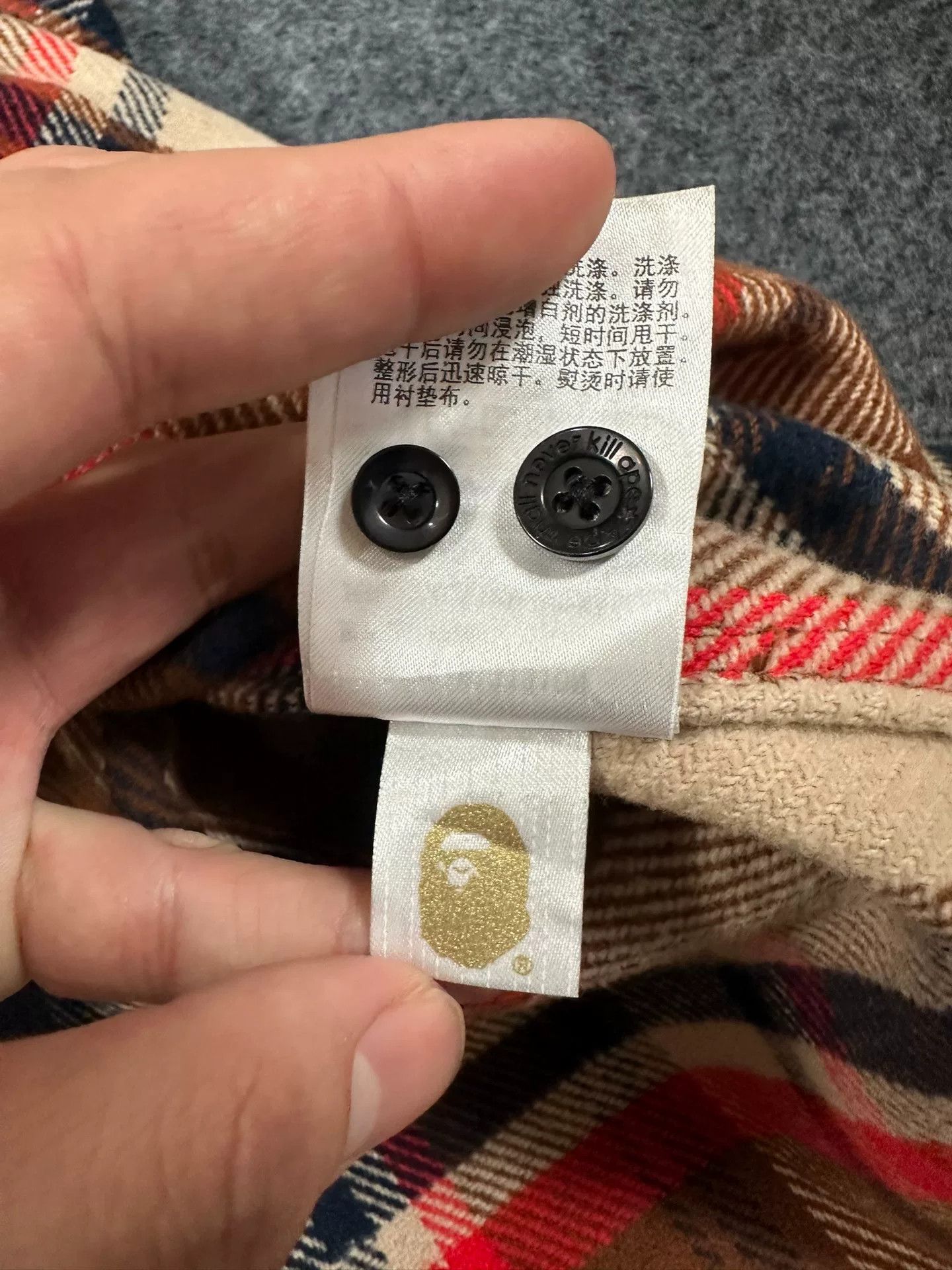 Bape A Bathing Ape Plaid Shirt 2XL Size US XXL / EU 58 / 5 - 5 Thumbnail