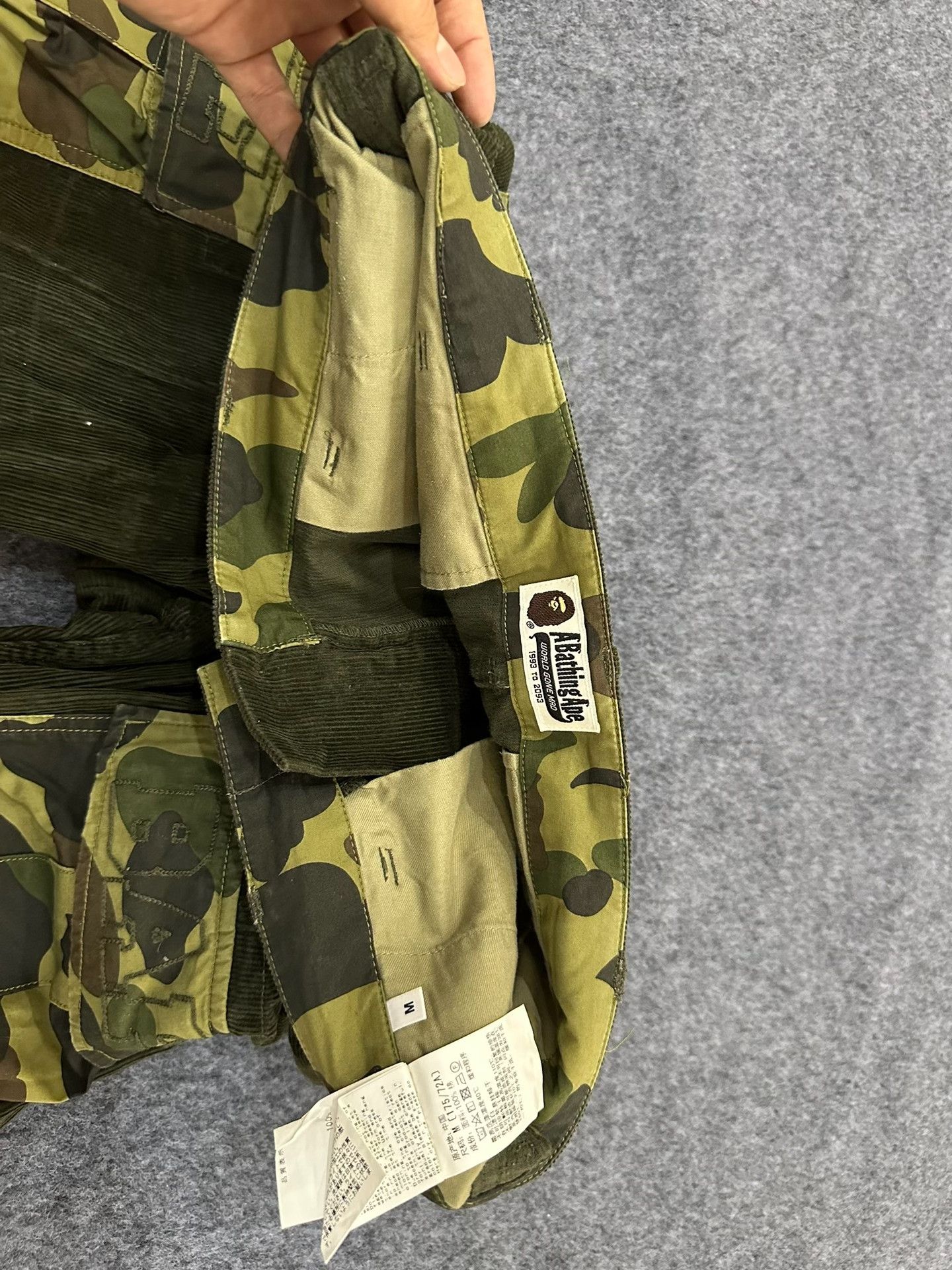 Bape A Bathing Ape Camo Corduroy Cargo Shorts Size M Size US 32 / EU 48 - 7 Thumbnail