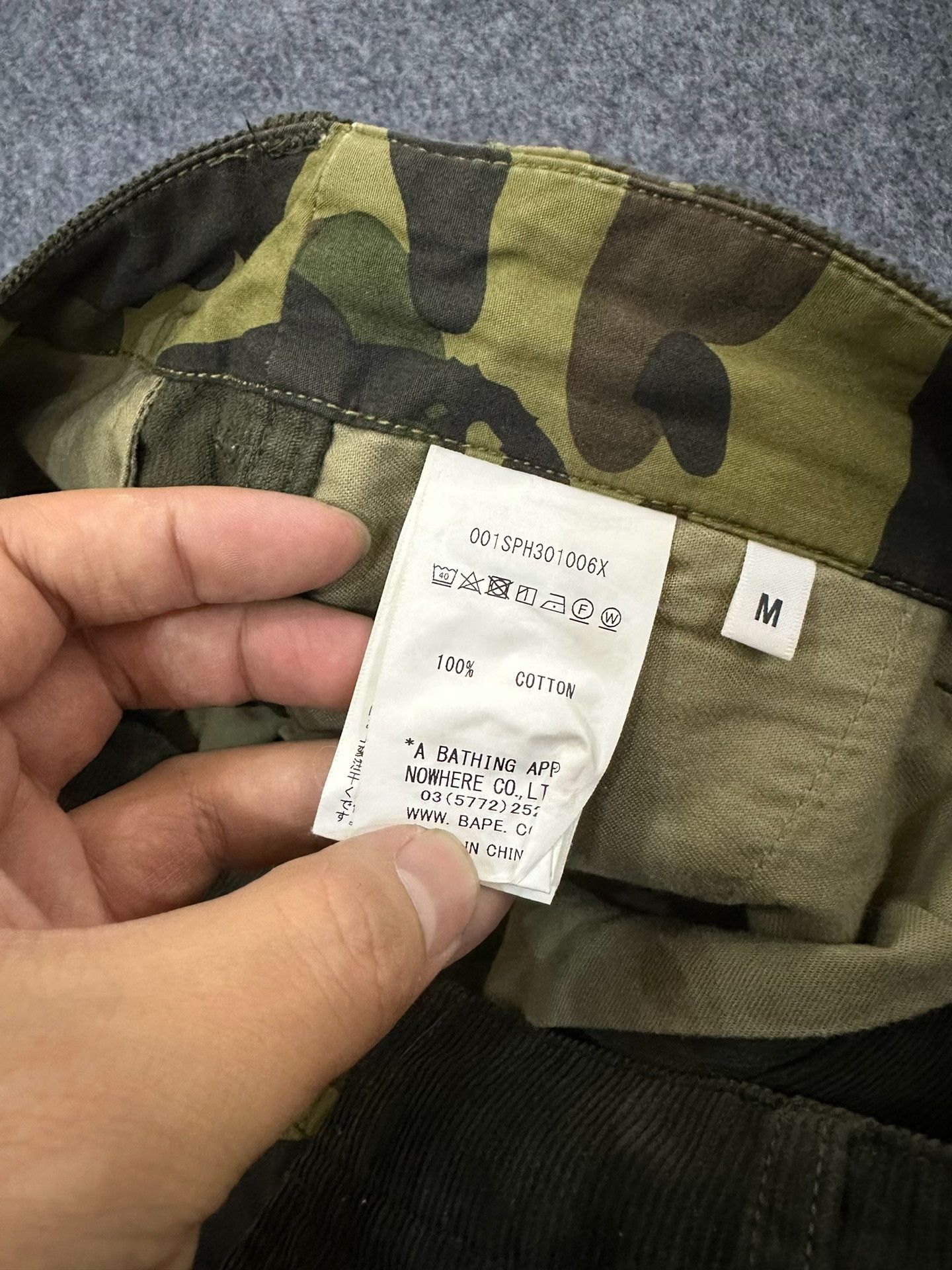 Bape A Bathing Ape Camo Corduroy Cargo Shorts Size M Size US 32 / EU 48 - 8 Thumbnail