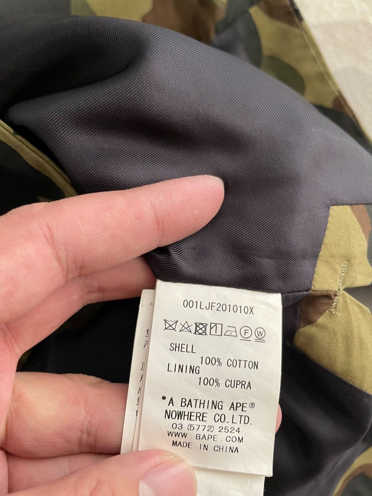Bape A Bathing Ape Camo Tang Jacket Size L Size US L / EU 52-54 / 3 - 6 Thumbnail