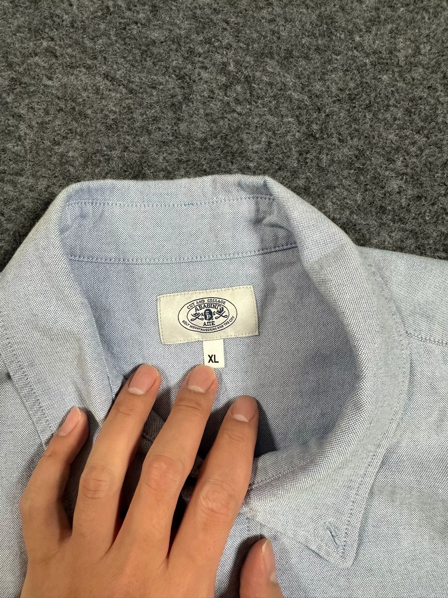 Bape BAPE Logo Pocket Button Up Shirt Size XL Size US XL / EU 56 / 4 - 5 Thumbnail