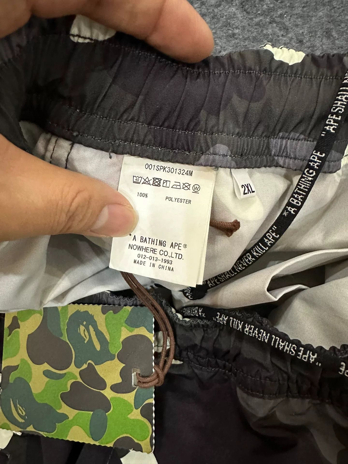Bape A Bathing Ape Camo Logo Shorts XXL Size US 38 / EU 54 - 5 Thumbnail