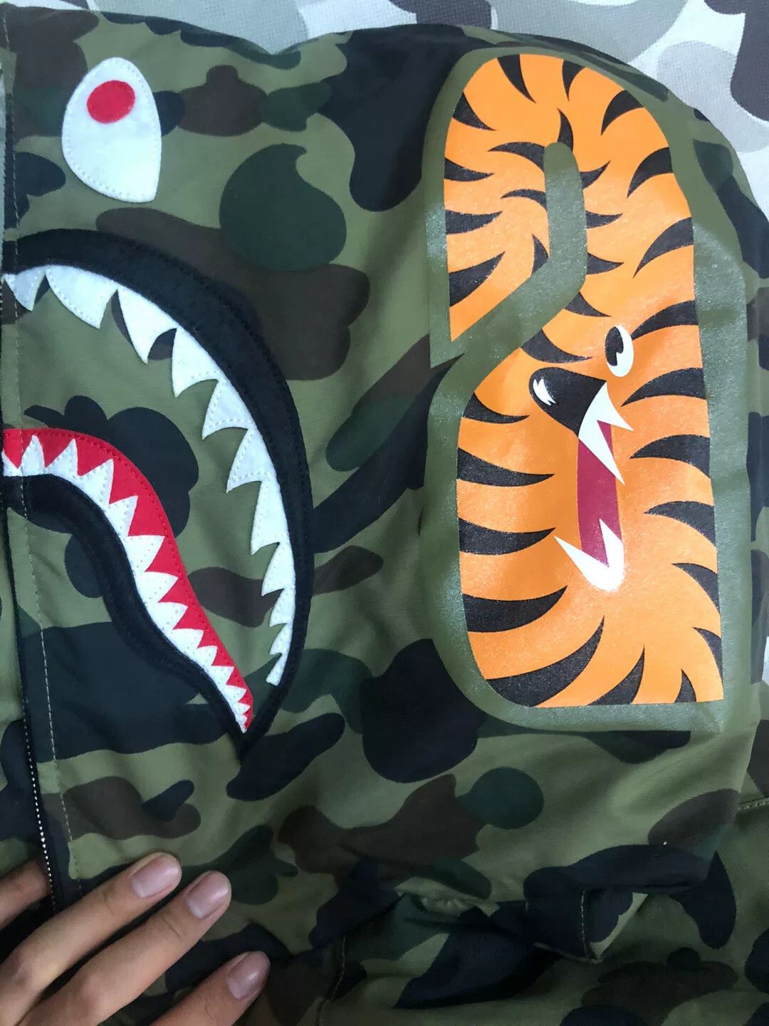Bape A Bathing Ape Camo Shark Puffer Jacket Size M Size US M / EU 48-50 / 2 - 5 Thumbnail