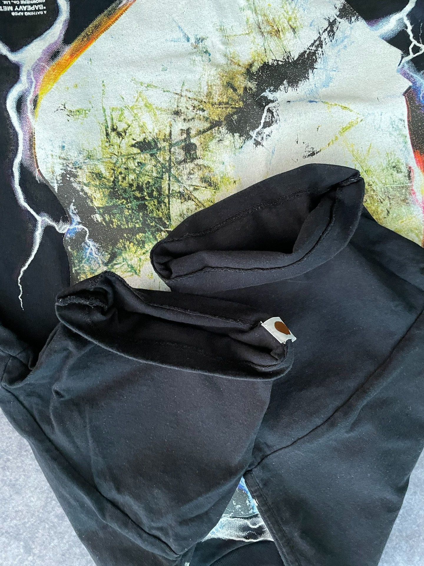 Bape A Bathing Ape Lightning Graphic T-Shirt Size M Size US M / EU 48-50 / 2 - 9 Thumbnail