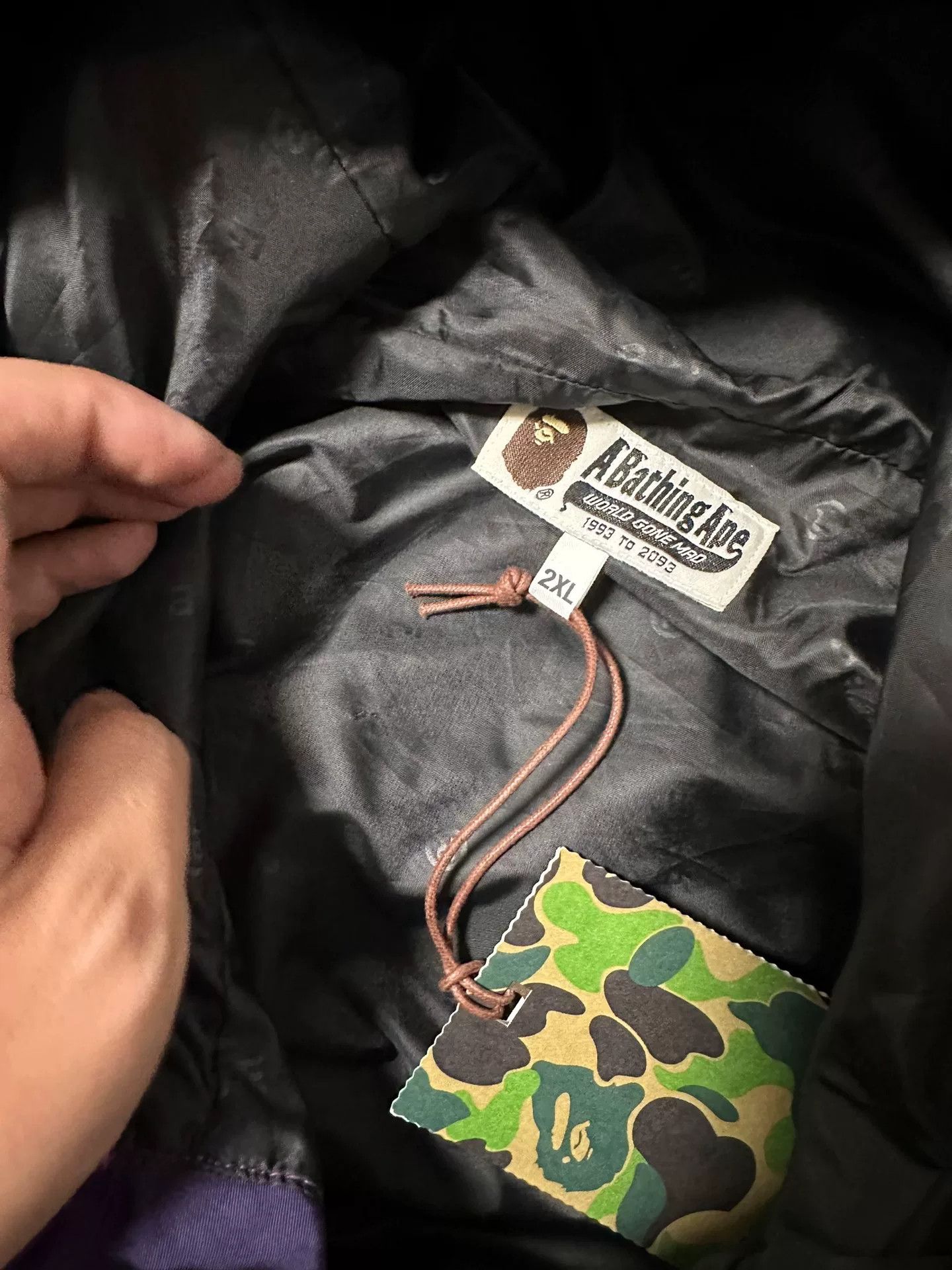 Bape A Bathing Ape Purple Camo Shark Jacket Size XXL Size US XXL / EU 58 / 5 - 7 Thumbnail