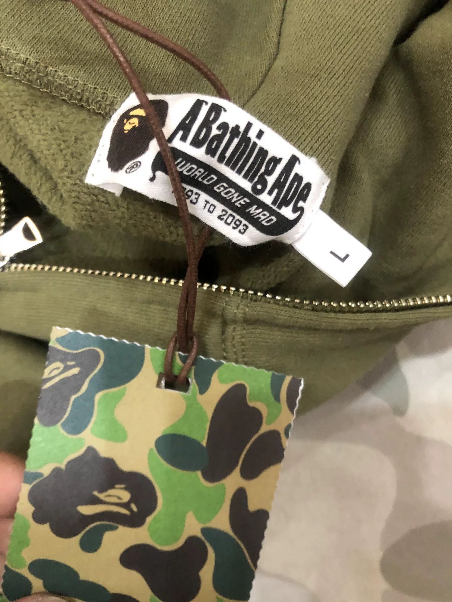 Bape A Bathing Ape Ape Shall Never Kill Hoodie Size L Size US L / EU 52-54 / 3 - 4 Thumbnail