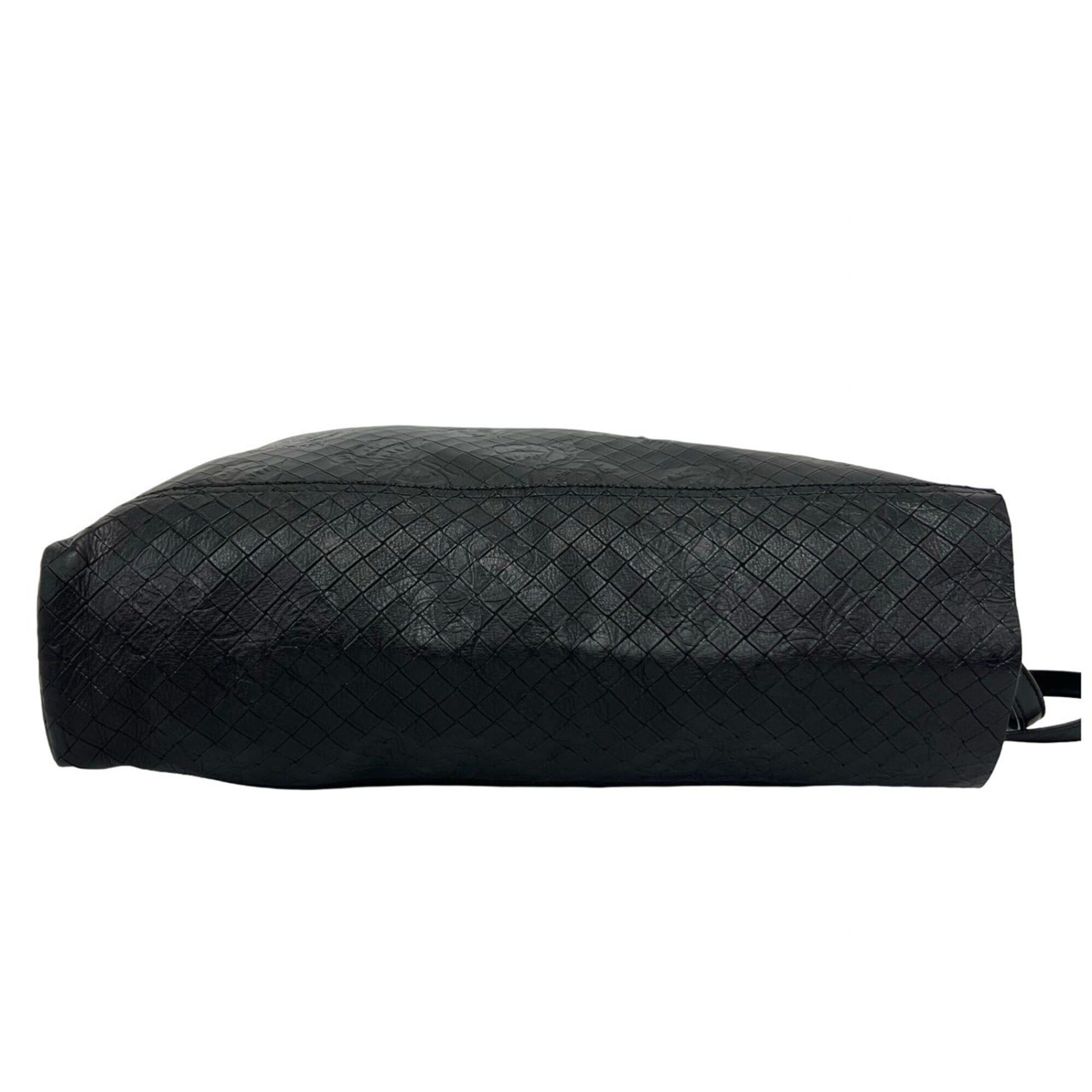 Bottega Veneta BOTTEGA VENETA Intreccio Butterfly Leather Tote Bag Handbag Black 343-4 Size ONE SIZE - 6 Thumbnail