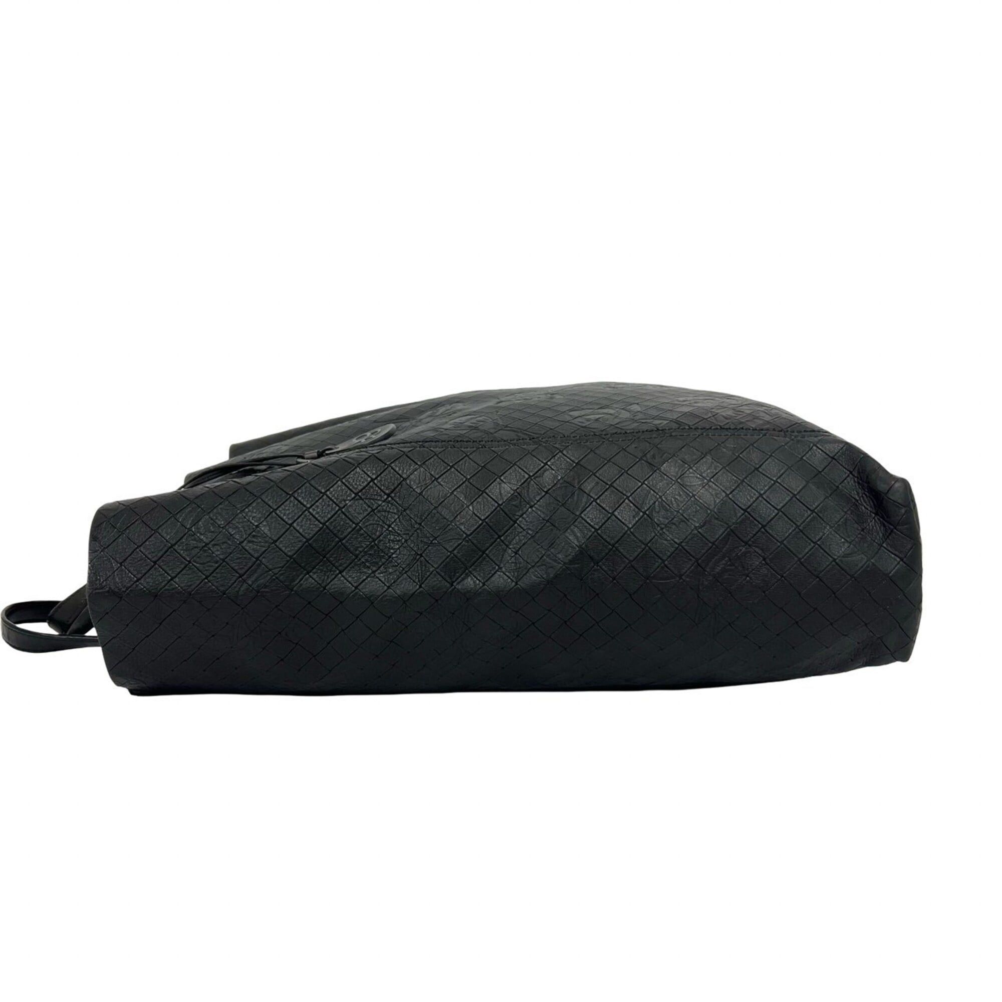 Bottega Veneta BOTTEGA VENETA Intreccio Butterfly Leather Tote Bag Handbag Black 343-4 Size ONE SIZE - 5 Thumbnail