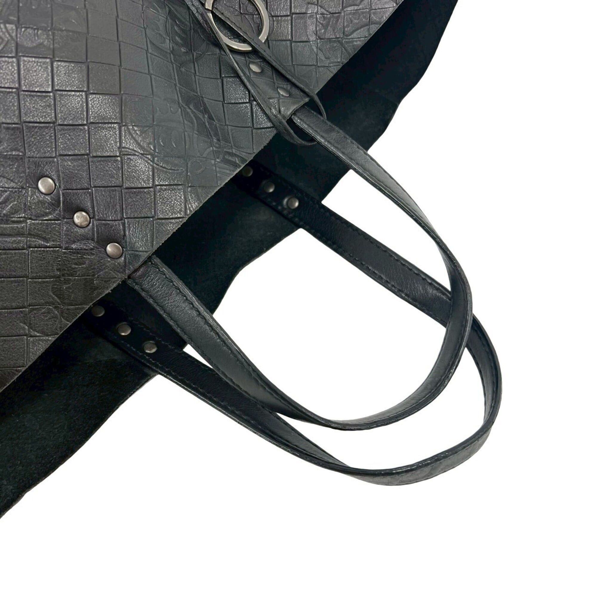 Bottega Veneta BOTTEGA VENETA Intreccio Butterfly Leather Tote Bag Handbag Black 343-4 Size ONE SIZE - 4 Thumbnail