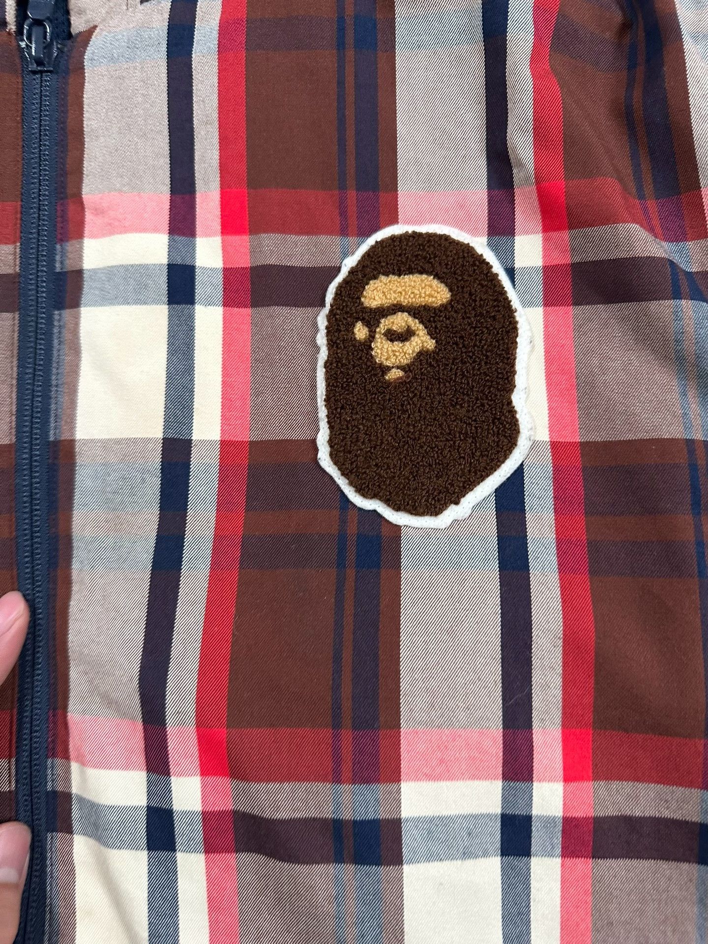Bape A Bathing Ape Plaid Logo Patch Jacket Size XXL Size US XXL / EU 58 / 5 - 4 Thumbnail